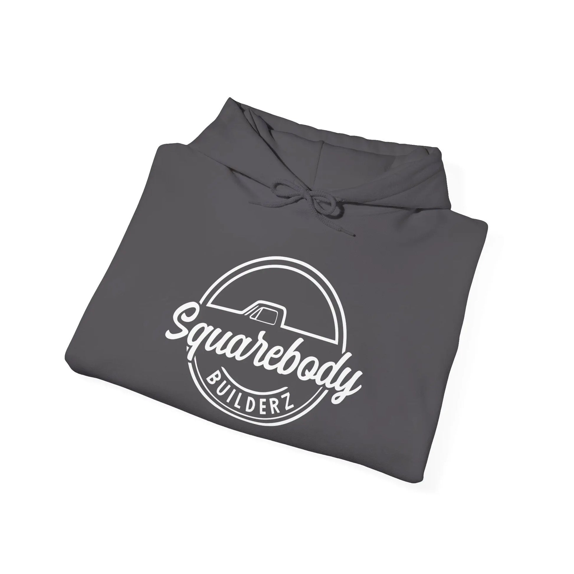 SQUAREBODY BUILDERZ round LOGO Unisex Heavy Blend™ Hooded Sweatshirt Printify