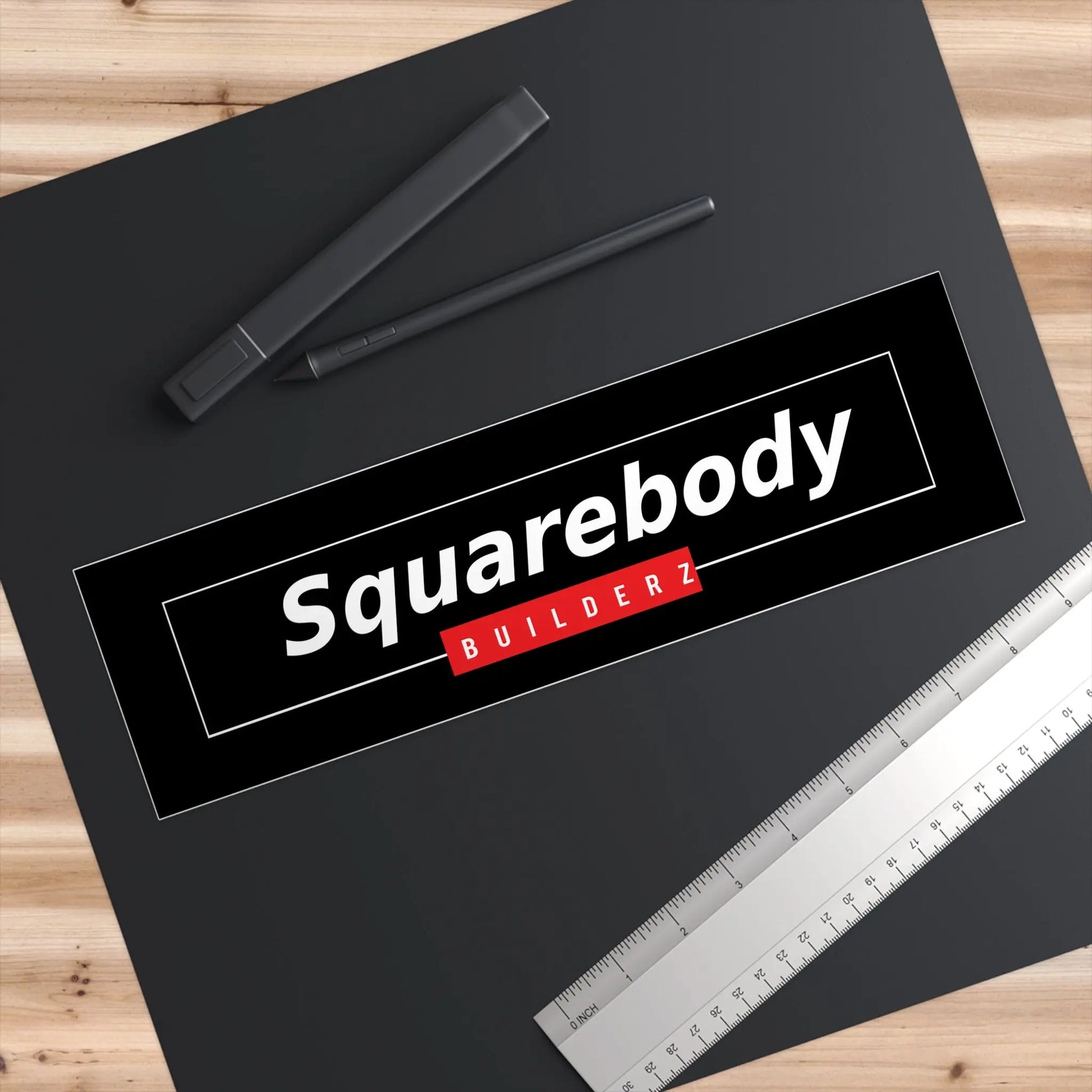 SQUAREBODY_BUILDERZ Bumper Sticker Printify