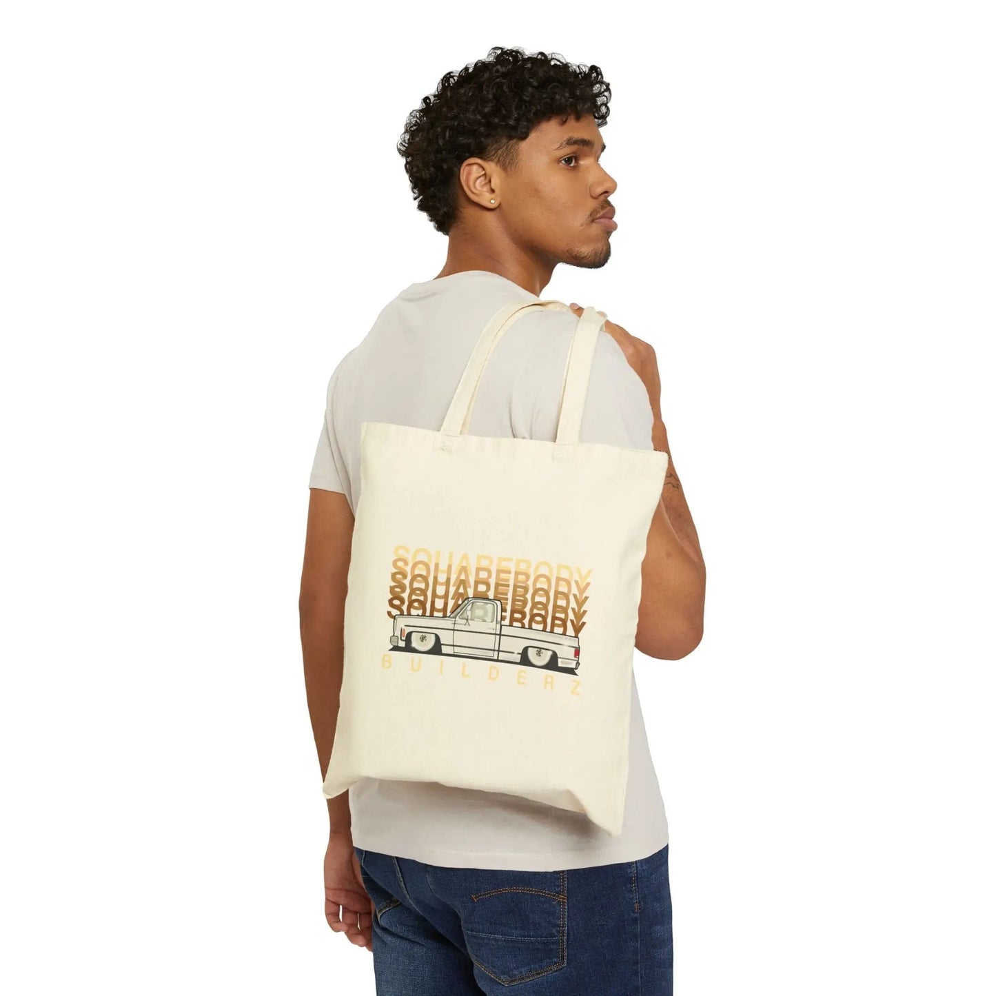 SQUAREBODY_BUILDERZ Canvas Tote Bag Printify