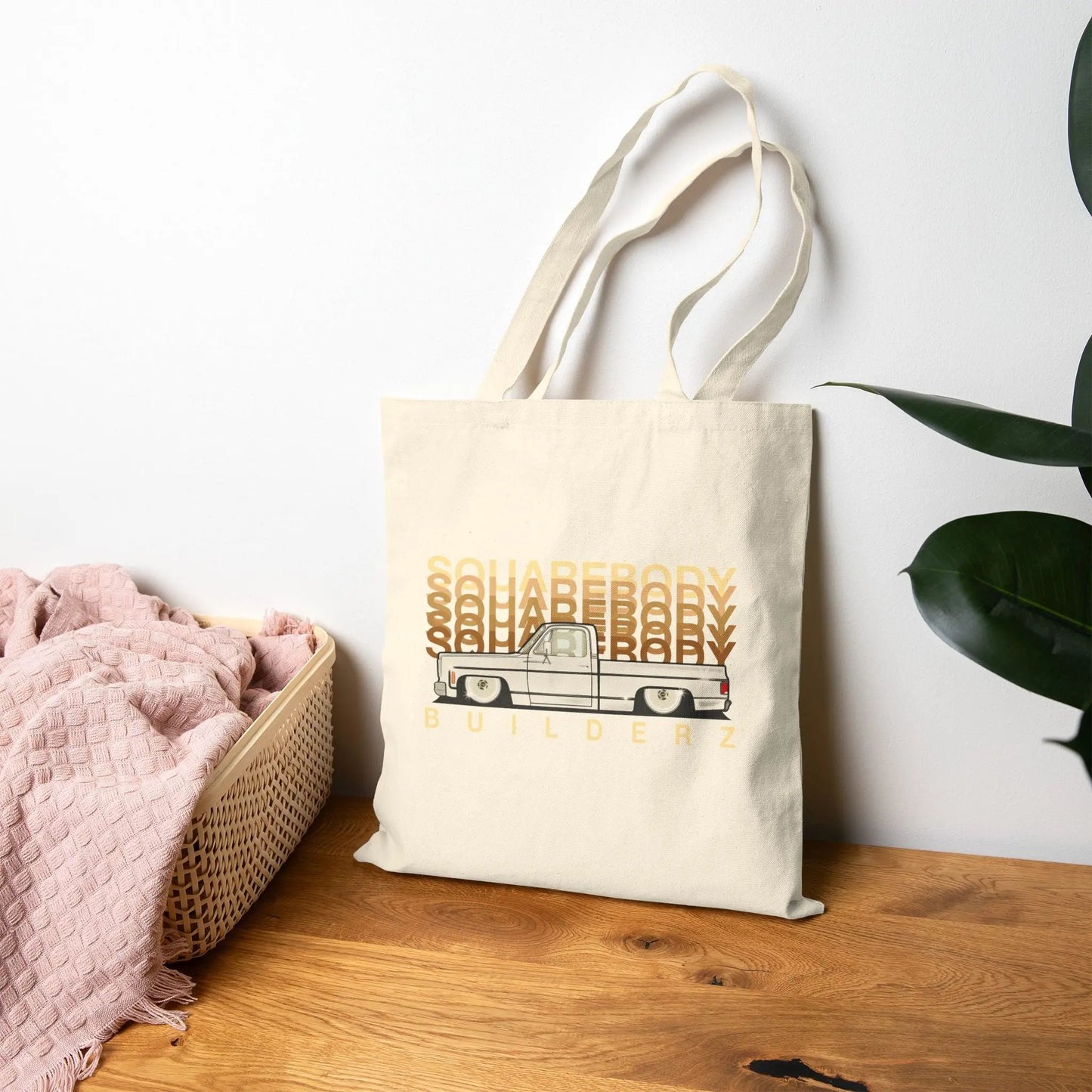 SQUAREBODY_BUILDERZ Canvas Tote Bag Printify