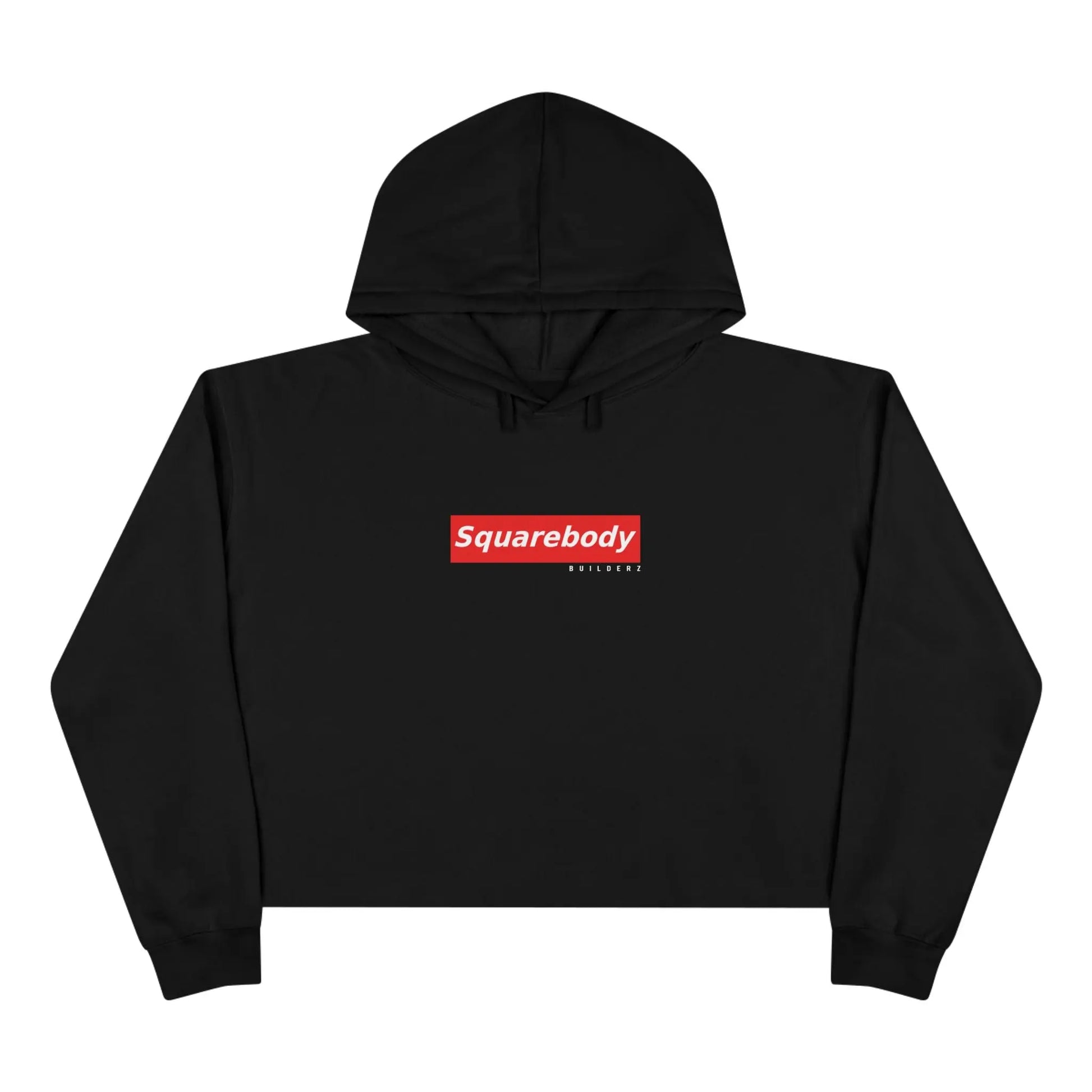 SQUAREBODY_BUILDERZ Crop Hoodie Printify