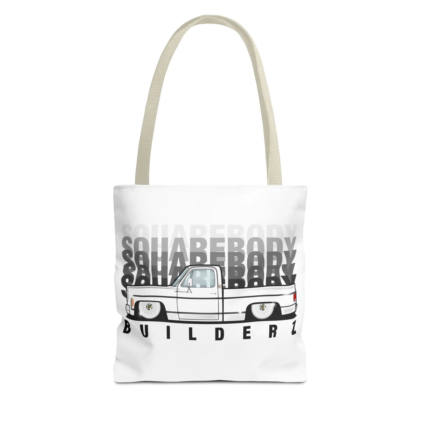 SQUAREBODY_BUILDERZ Tote Bag (AOP) Printify