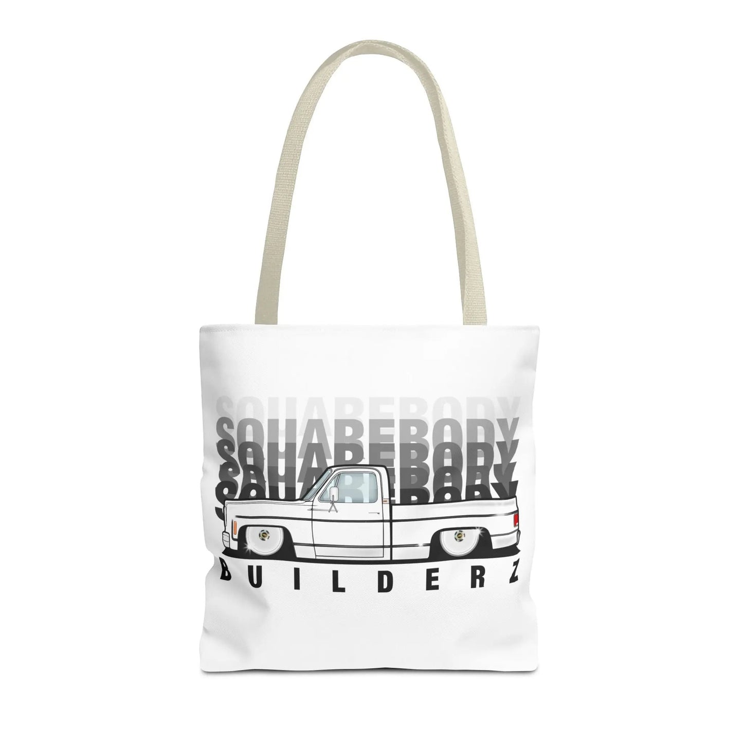 SQUAREBODY_BUILDERZ Tote Bag (AOP) Printify
