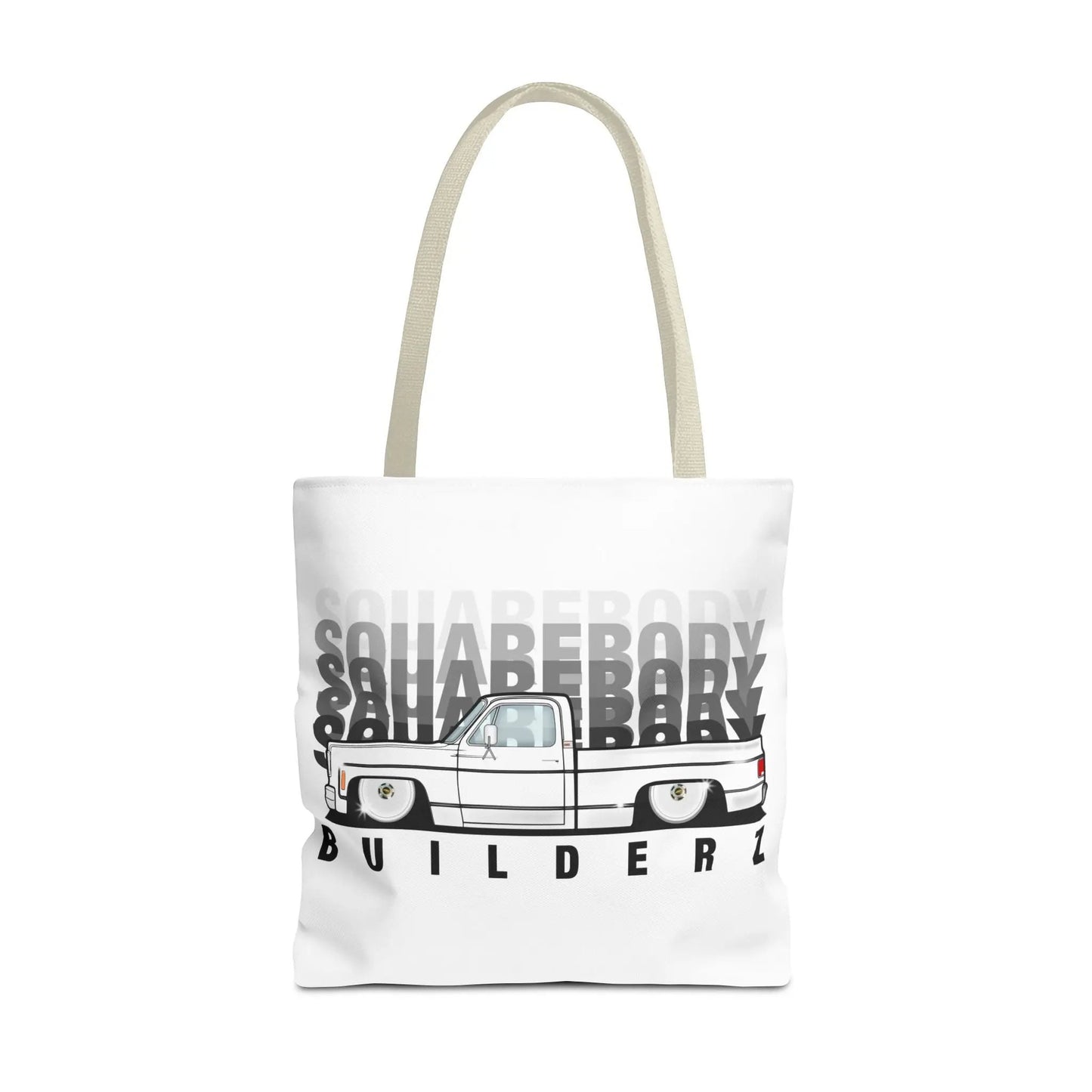 SQUAREBODY_BUILDERZ Tote Bag (AOP) Printify