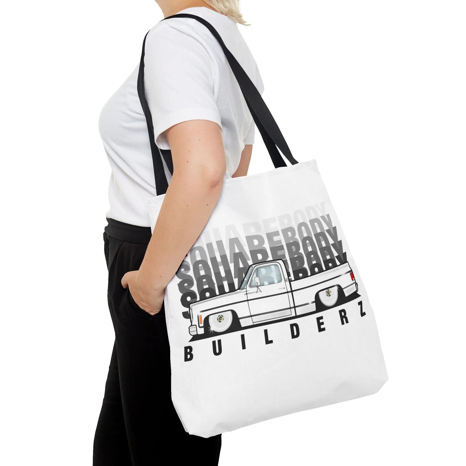SQUAREBODY_BUILDERZ Tote Bag (AOP) Printify