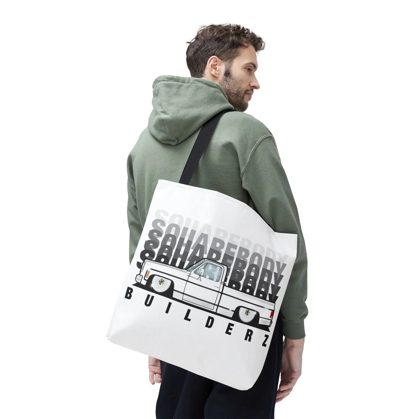 SQUAREBODY_BUILDERZ Tote Bag (AOP) Printify