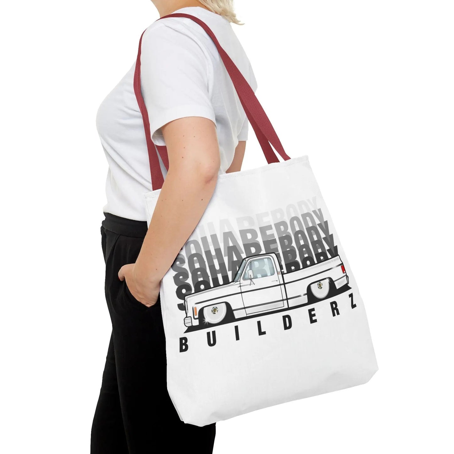 SQUAREBODY_BUILDERZ Tote Bag (AOP) Printify