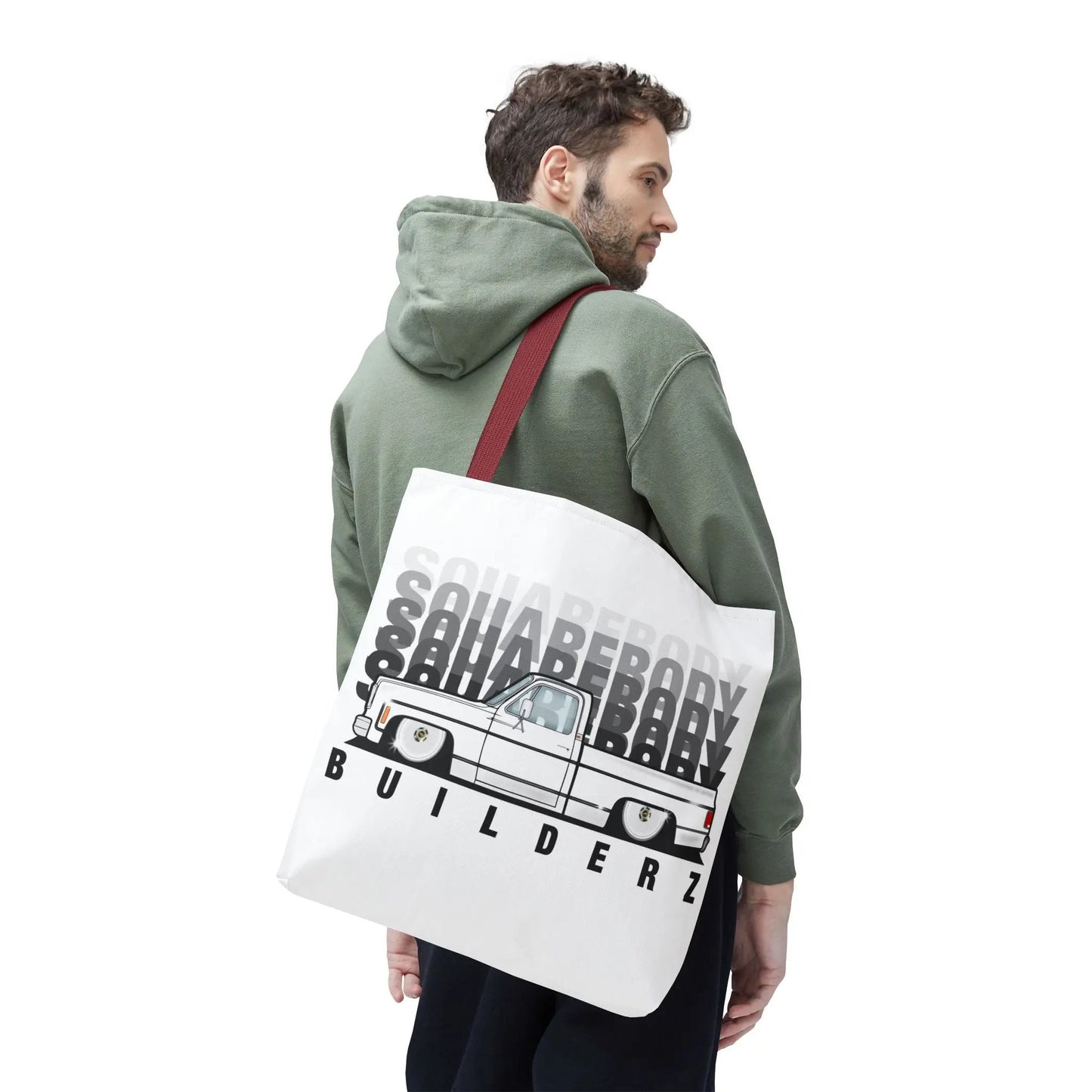 SQUAREBODY_BUILDERZ Tote Bag (AOP) Printify