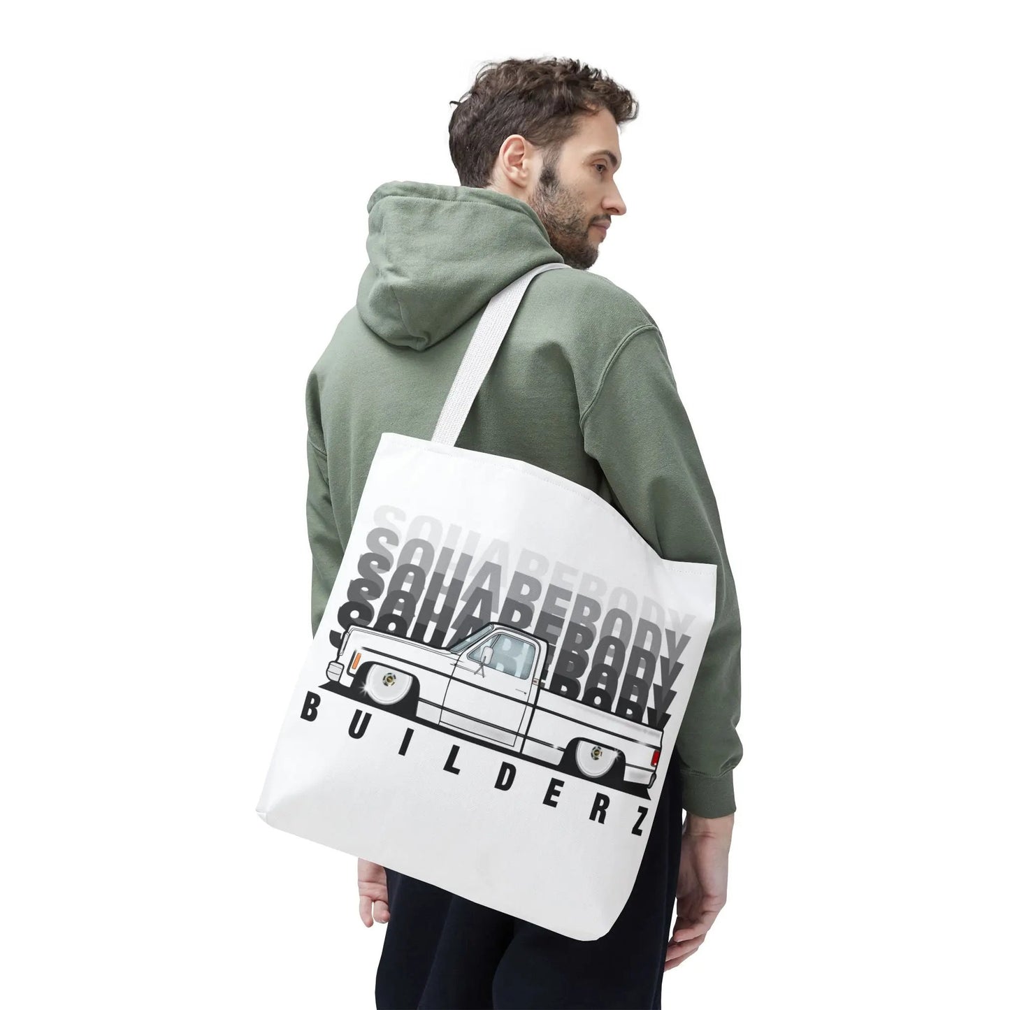 SQUAREBODY_BUILDERZ Tote Bag (AOP) Printify