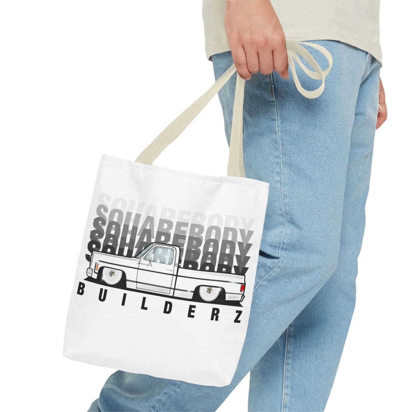SQUAREBODY_BUILDERZ Tote Bag (AOP) Printify