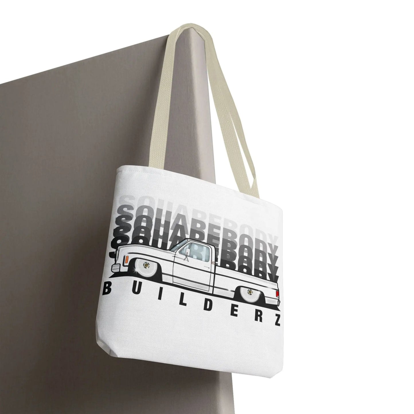 SQUAREBODY_BUILDERZ Tote Bag (AOP) Printify