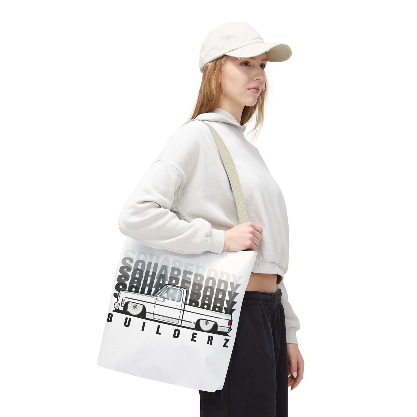 SQUAREBODY_BUILDERZ Tote Bag (AOP) Printify
