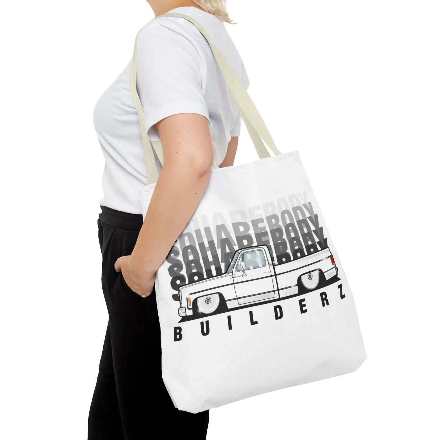 SQUAREBODY_BUILDERZ Tote Bag (AOP) Printify