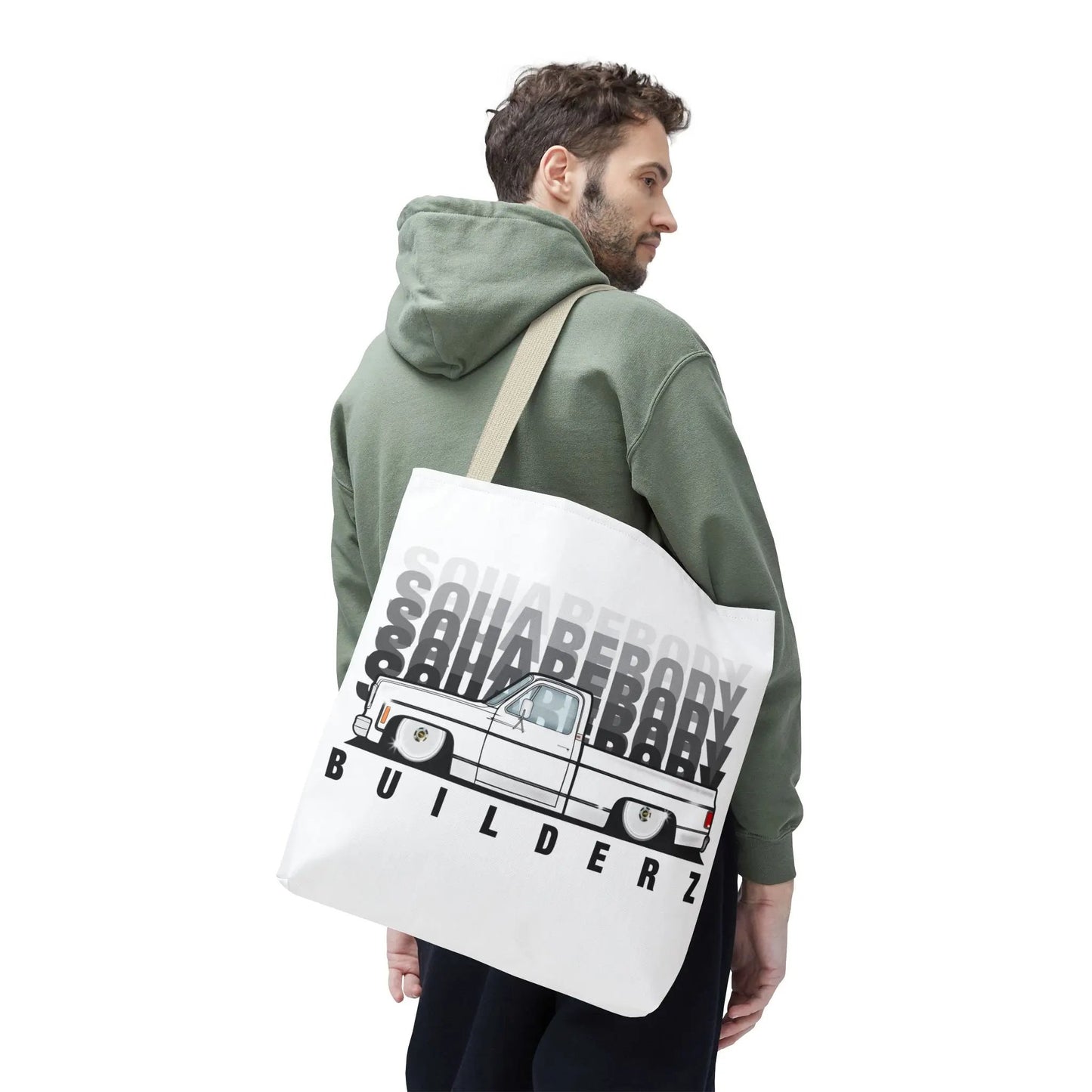 SQUAREBODY_BUILDERZ Tote Bag (AOP) Printify