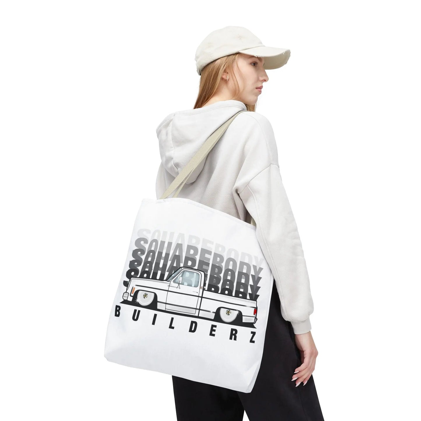 SQUAREBODY_BUILDERZ Tote Bag (AOP) Printify