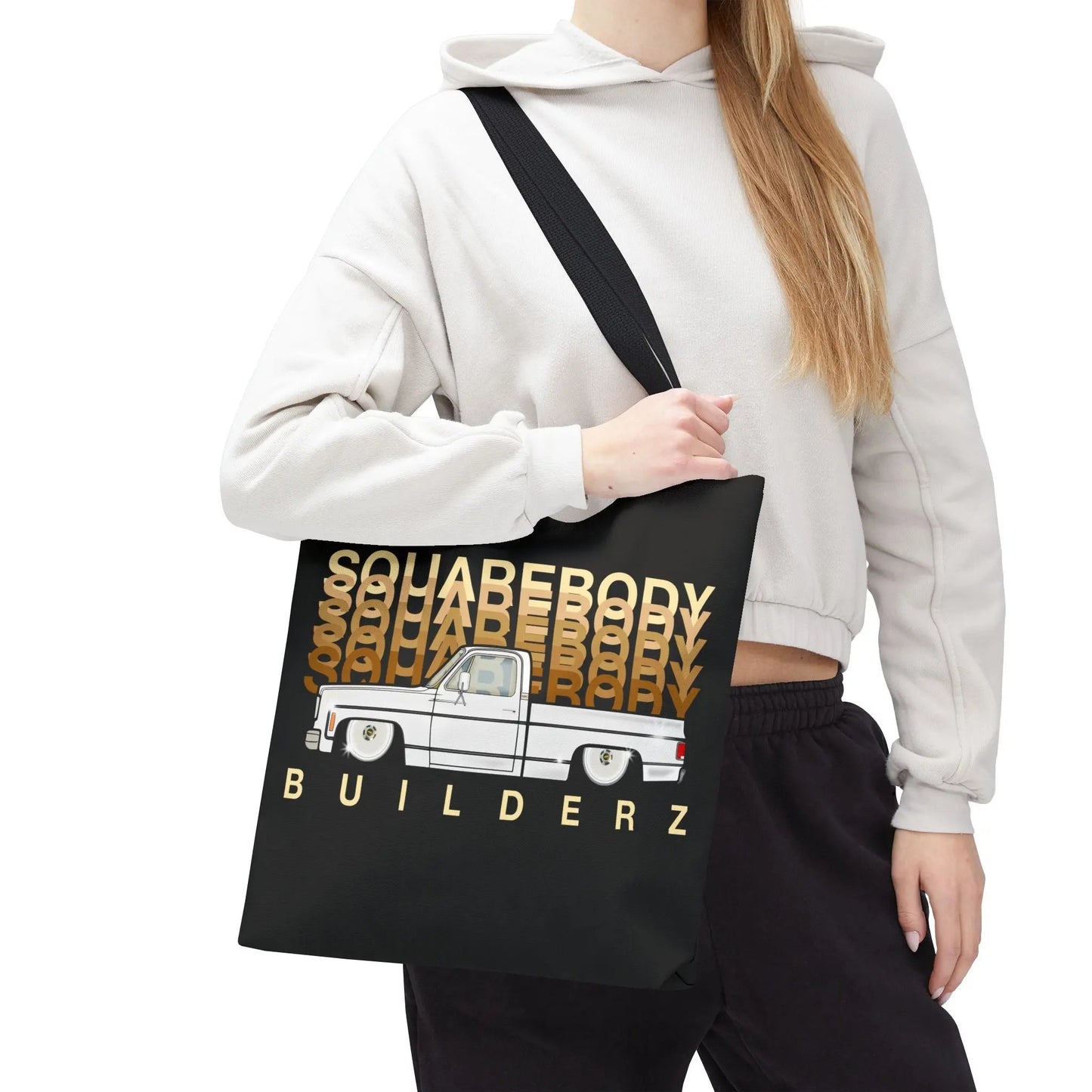 SQUAREBODY_BUILDERZ Tote Bag (AOP) Printify