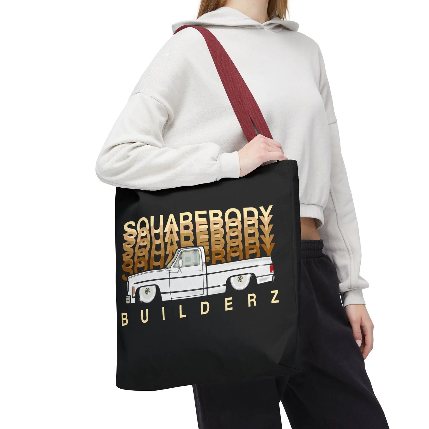 SQUAREBODY_BUILDERZ Tote Bag (AOP) Printify