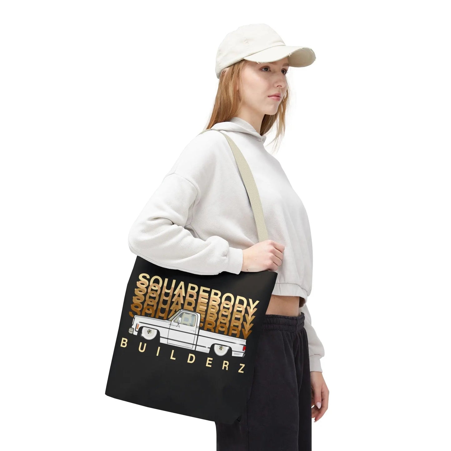 SQUAREBODY_BUILDERZ Tote Bag (AOP) Printify