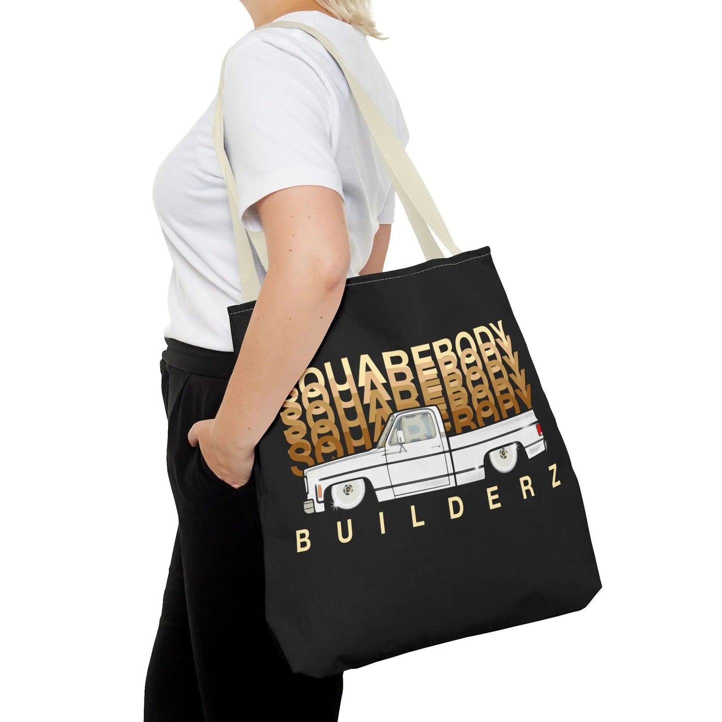 SQUAREBODY_BUILDERZ Tote Bag (AOP) Printify