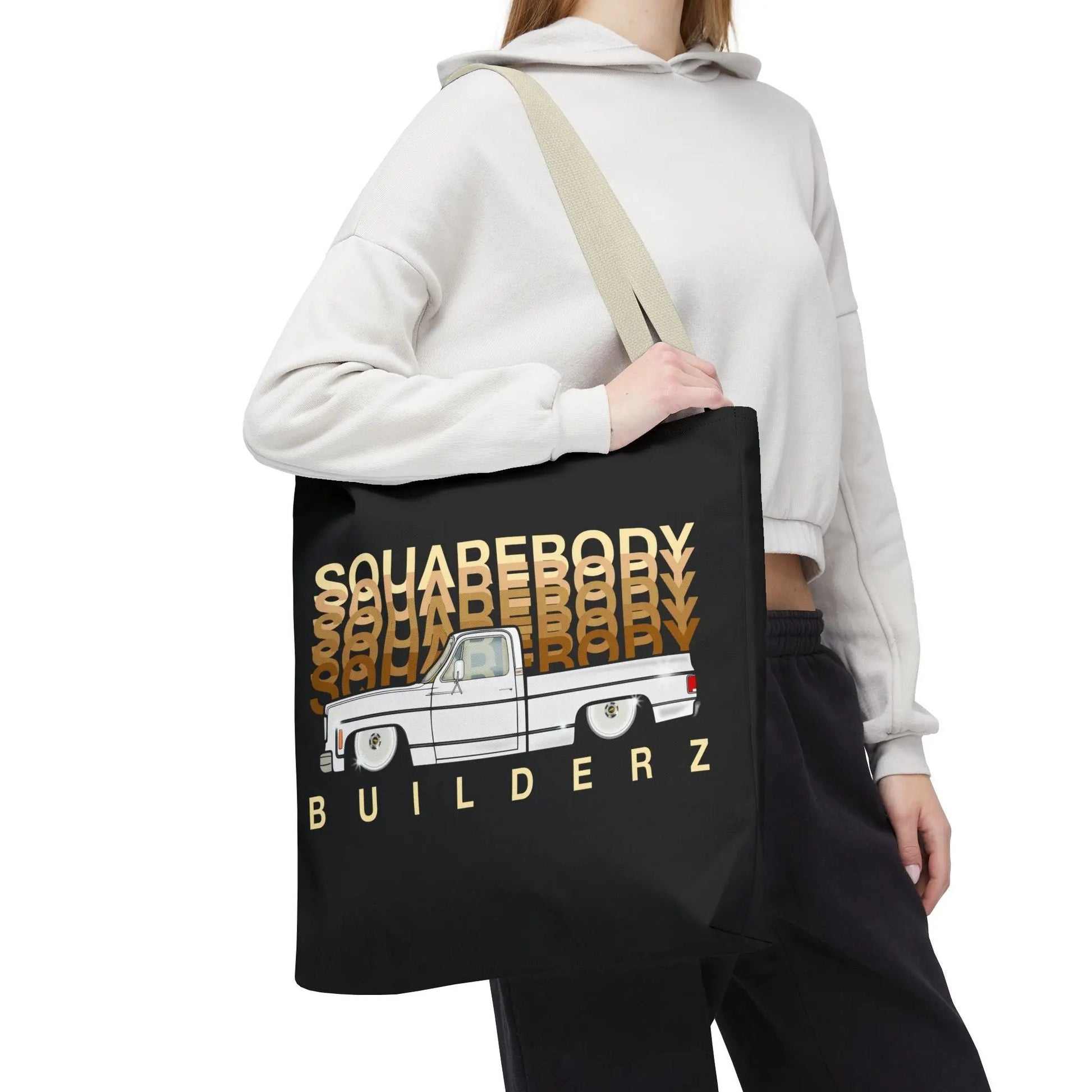 SQUAREBODY_BUILDERZ Tote Bag (AOP) Printify