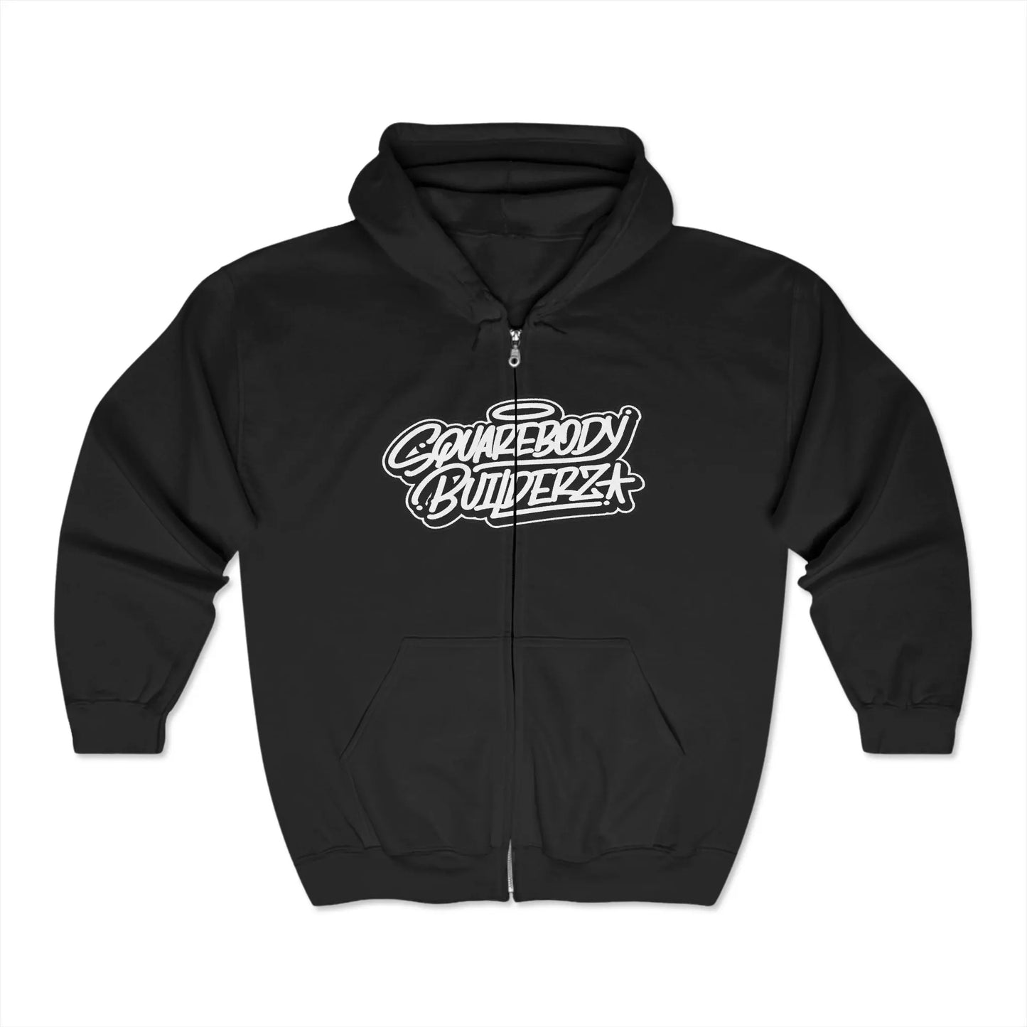 SQUAREBODY_BUILDERZ Unisex Heavy Blend™ Full Zip Hooded Sweatshirt Printify