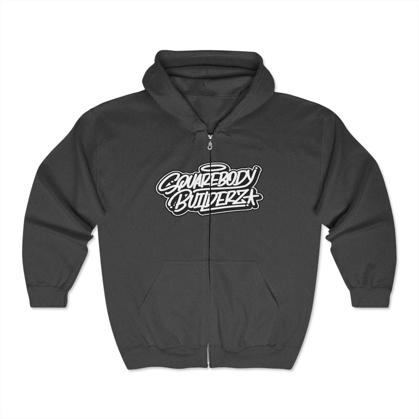 SQUAREBODY_BUILDERZ Unisex Heavy Blend™ Full Zip Hooded Sweatshirt Printify