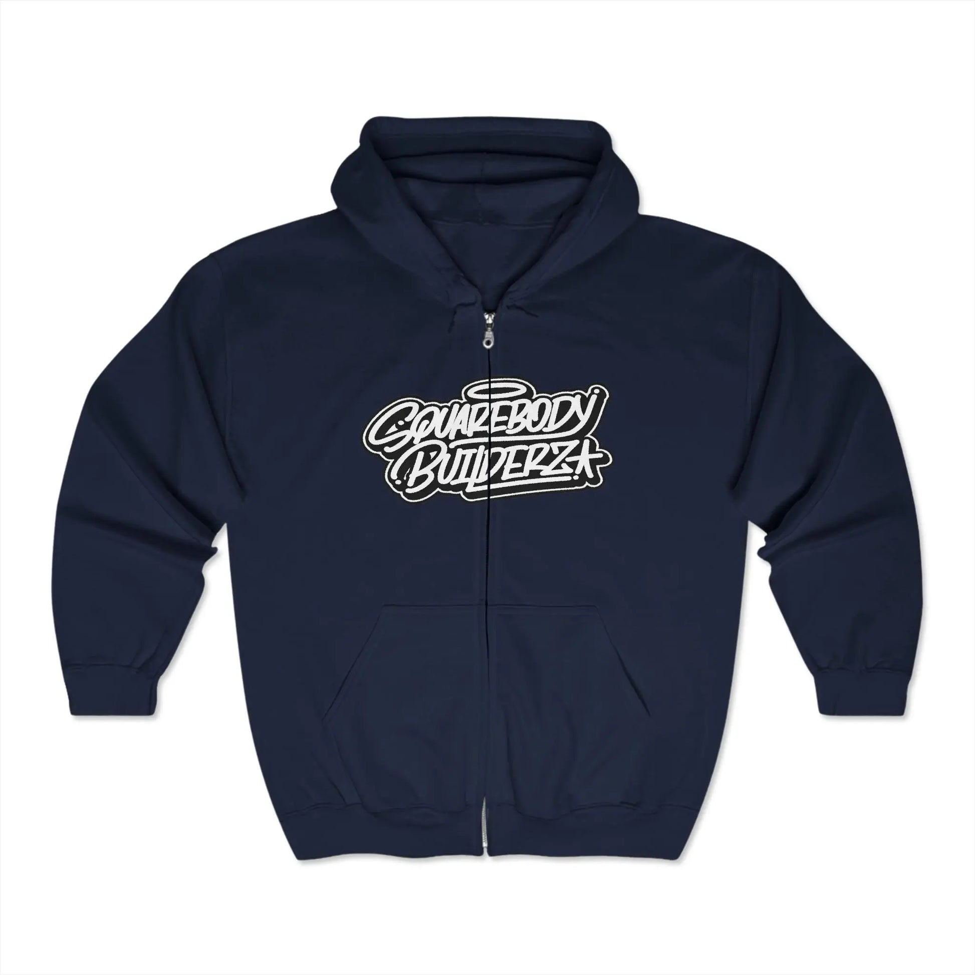 SQUAREBODY_BUILDERZ Unisex Heavy Blend™ Full Zip Hooded Sweatshirt Printify
