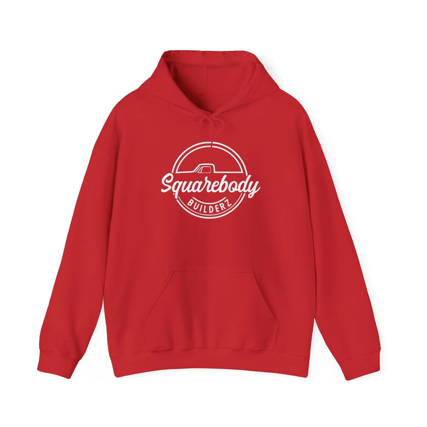 SQUAREBODY_BUILDERZ round LOGO Unisex Heavy Blend™ Hooded Sweatshirt Printify
