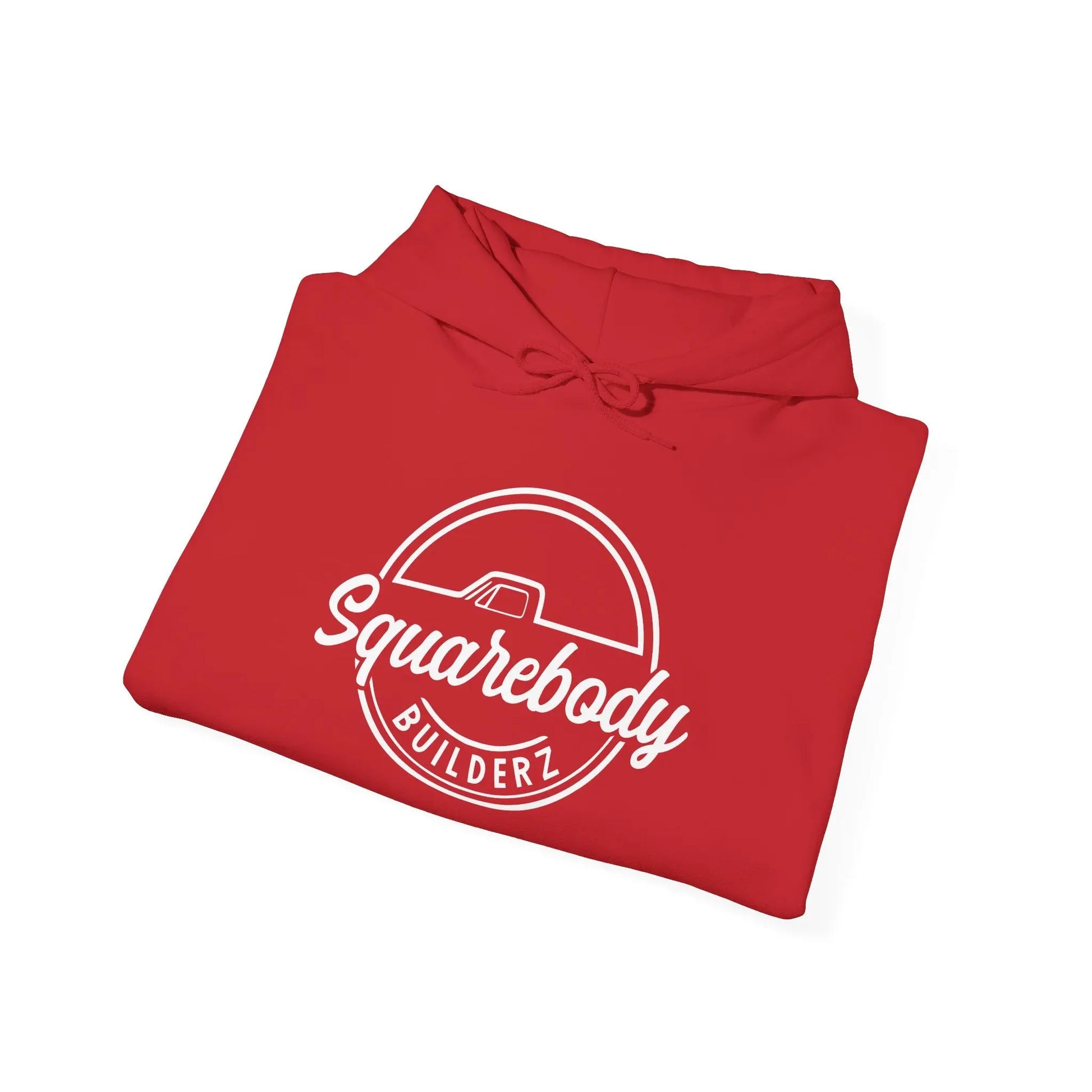 SQUAREBODY_BUILDERZ round LOGO Unisex Heavy Blend™ Hooded Sweatshirt Printify