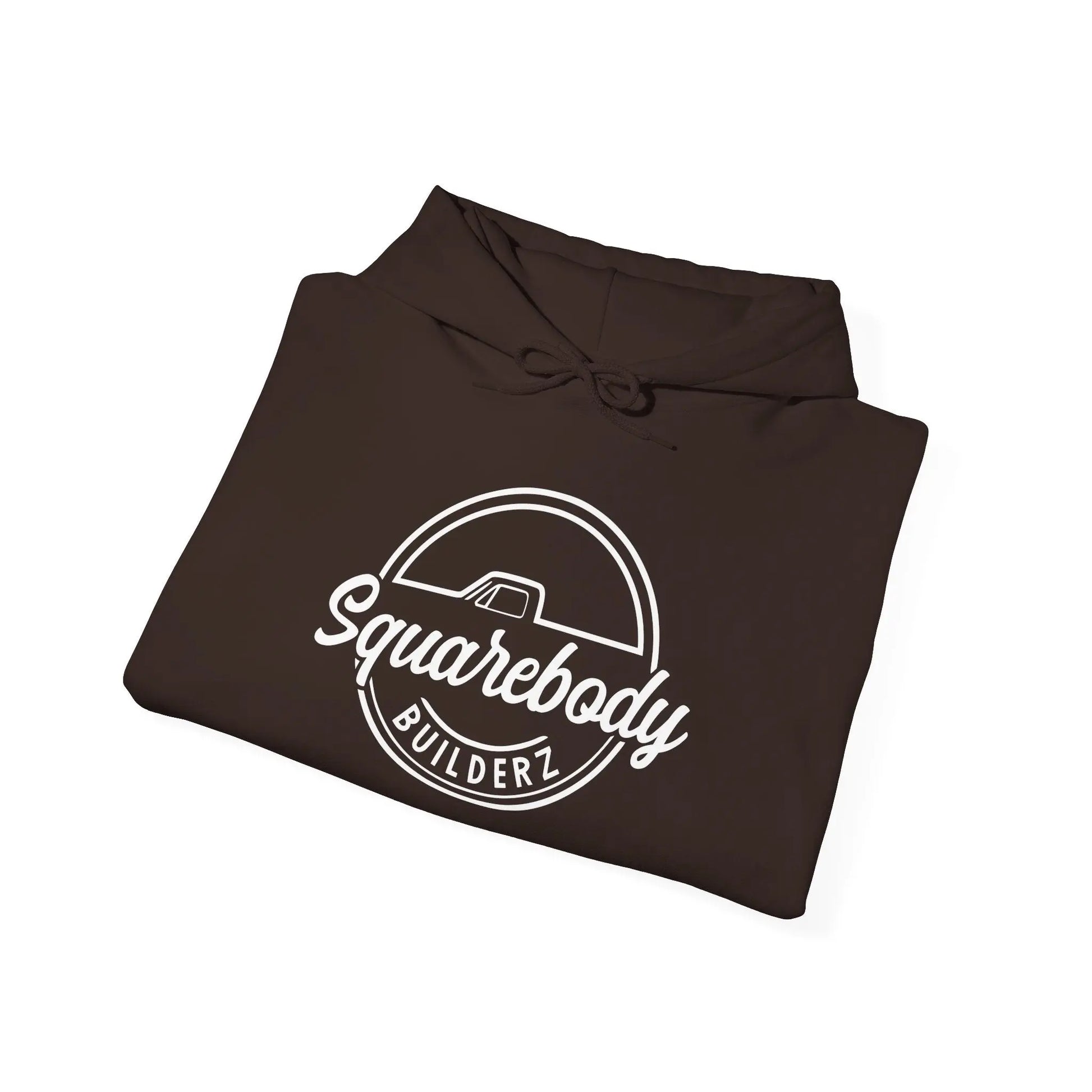 SQUAREBODY_BUILDERZ round LOGO Unisex Heavy Blend™ Hooded Sweatshirt Printify
