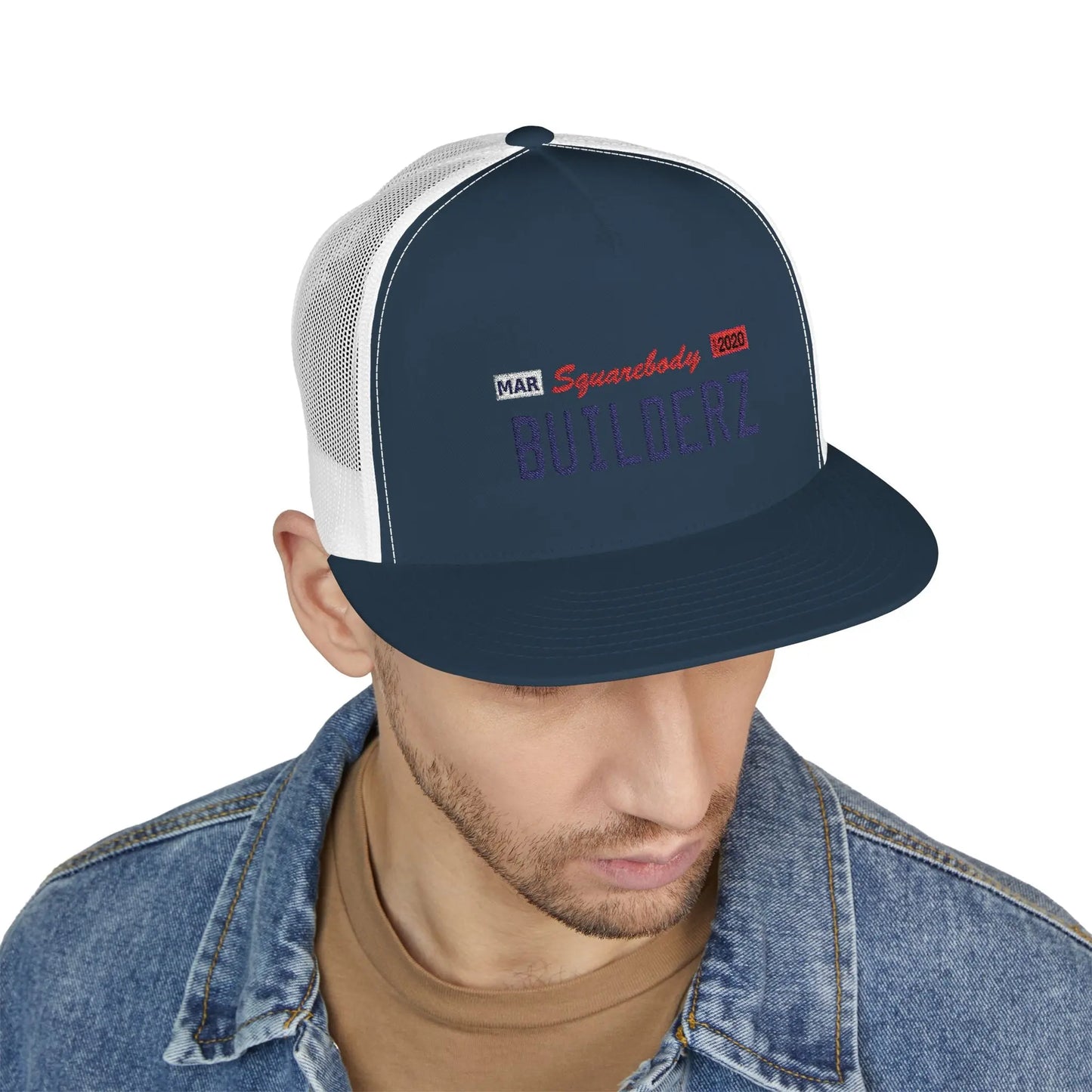 Snapback Hat - California Silver License Plate Embroidered Trucker Cap Printify