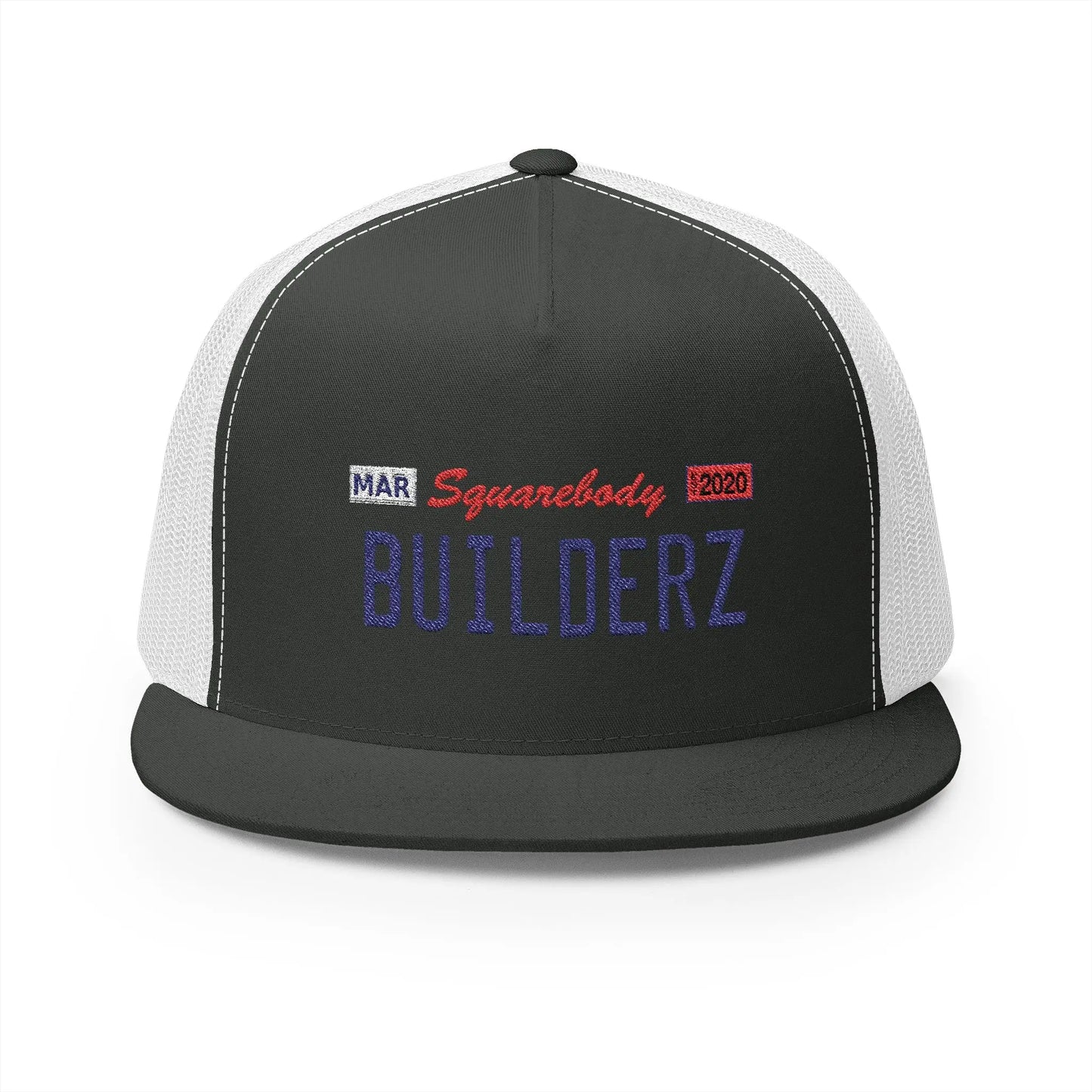 Snapback Hat - California Silver License Plate Embroidered Trucker Cap Printify