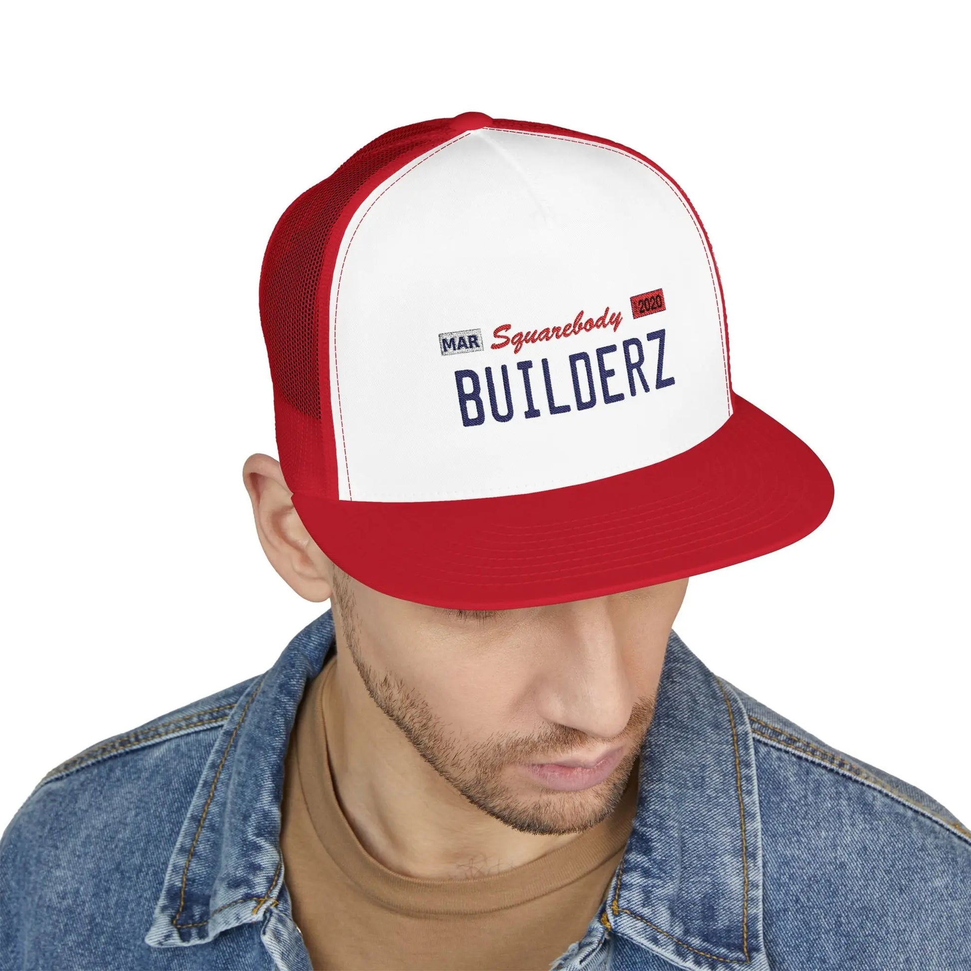 Snapback Hat - California Silver License Plate Embroidered Trucker Cap Printify