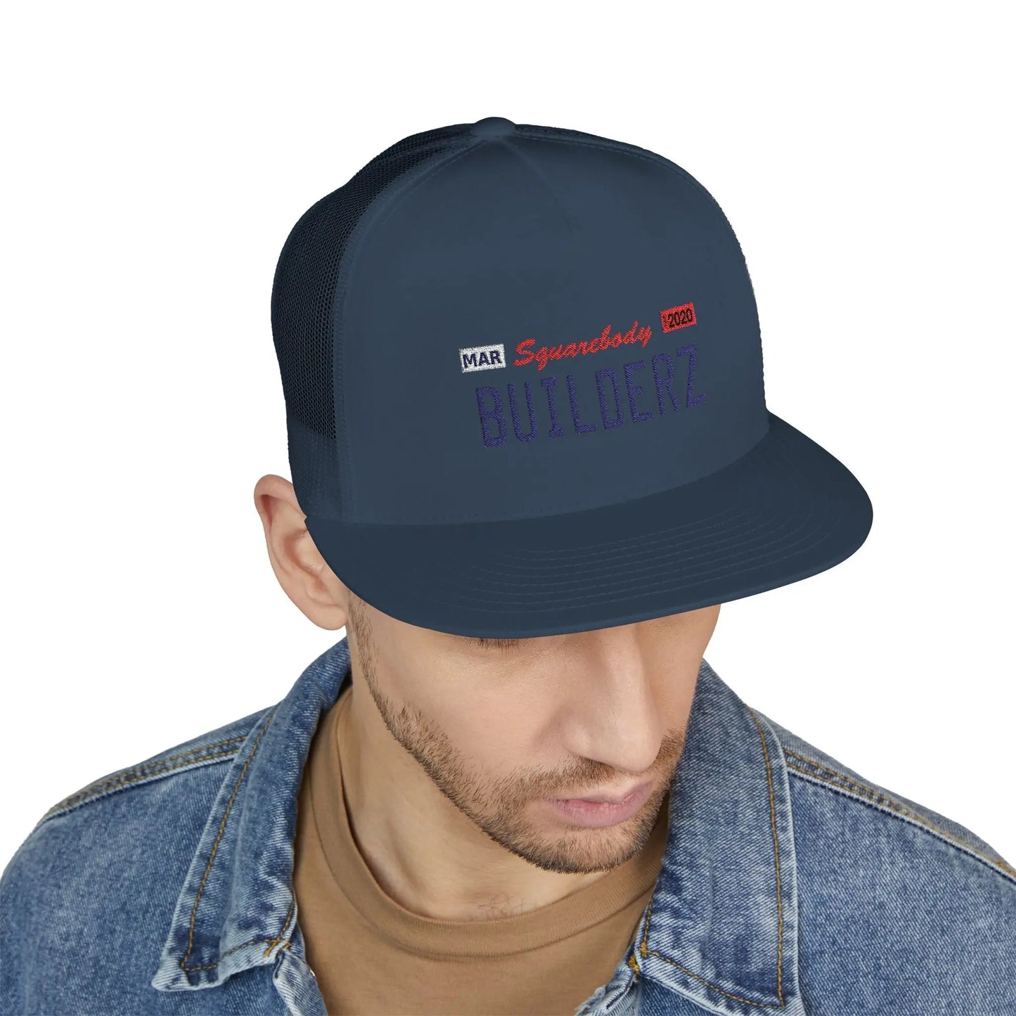 Snapback Hat - California Silver License Plate Embroidered Trucker Cap Printify