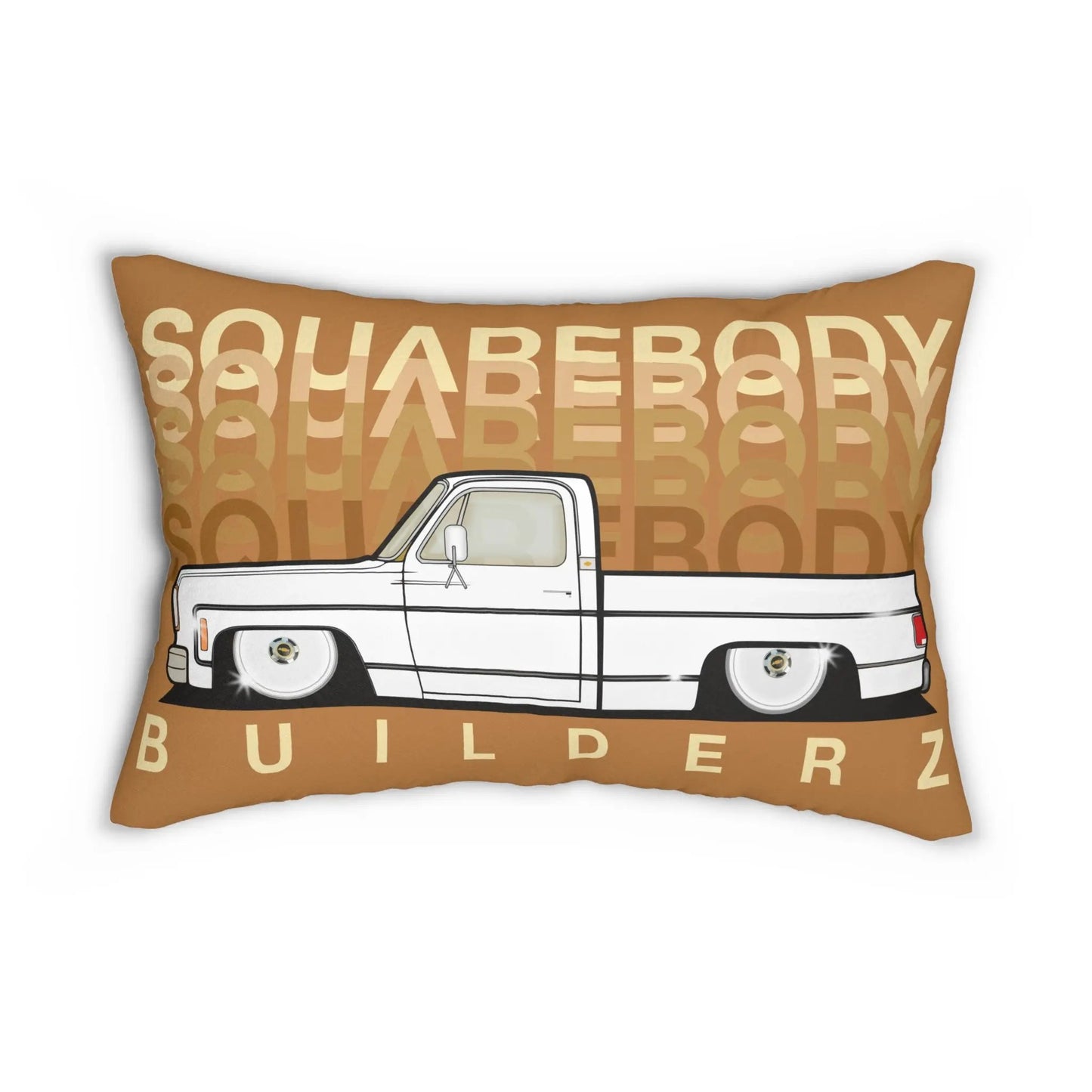 Squarebody Builderz C10 Truck Lumbar Pillow - Cozy Home Decor, Gift for Truck Lovers, Rustic Style Cushion, Squarebody Truck Pillow, Unique Living [...] Printify