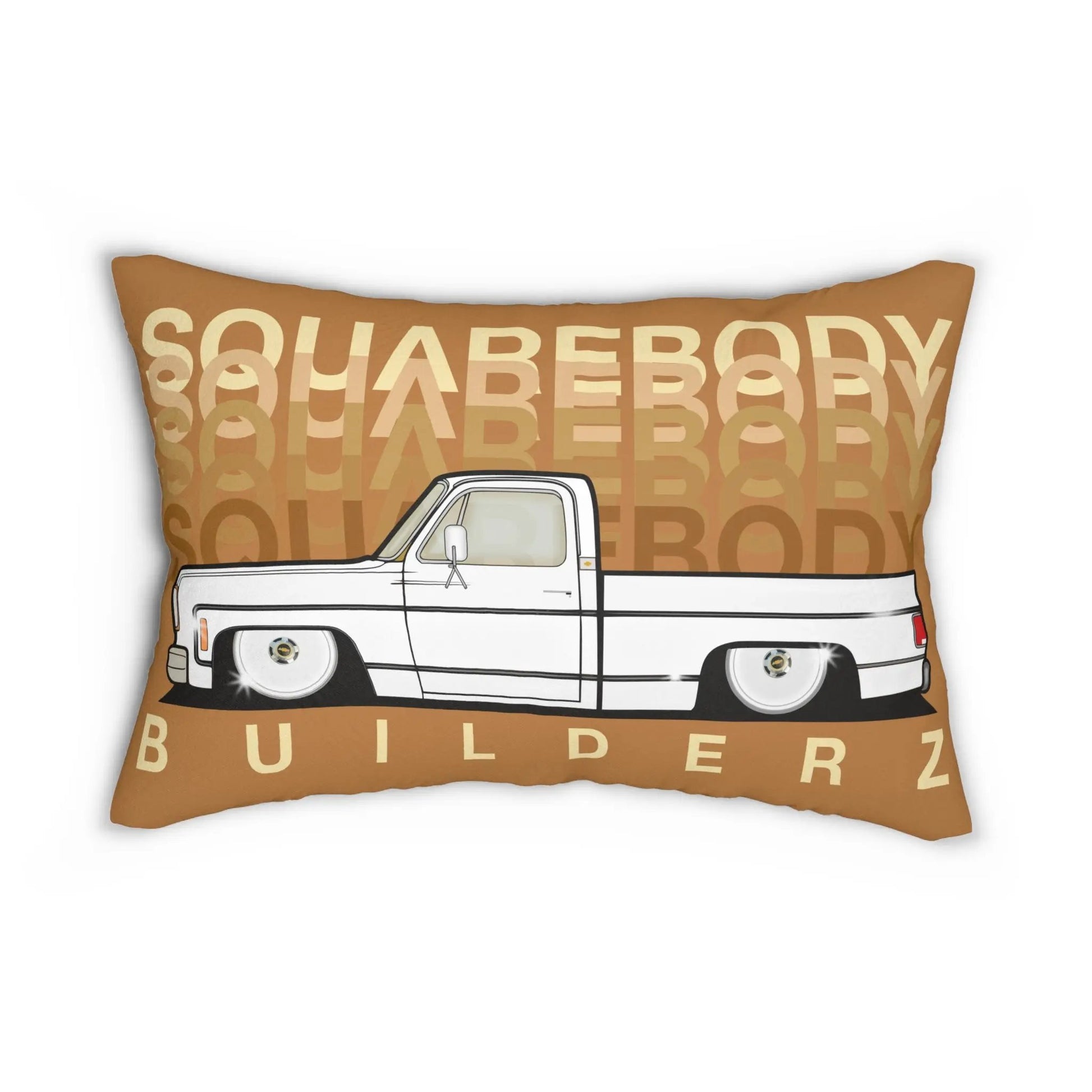 Squarebody Builderz C10 Truck Lumbar Pillow - Cozy Home Decor, Gift for Truck Lovers, Rustic Style Cushion, Squarebody Truck Pillow, Unique Living [...] Printify