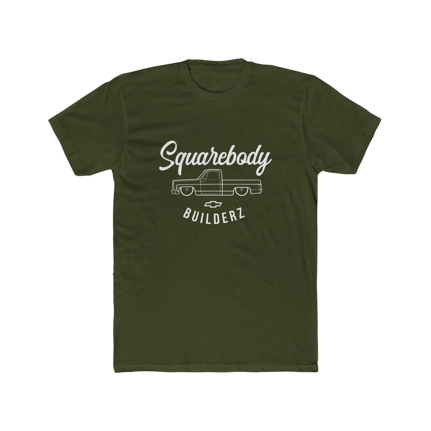 Squarebody Builderz Chevy truck LOGO tshirt Printify