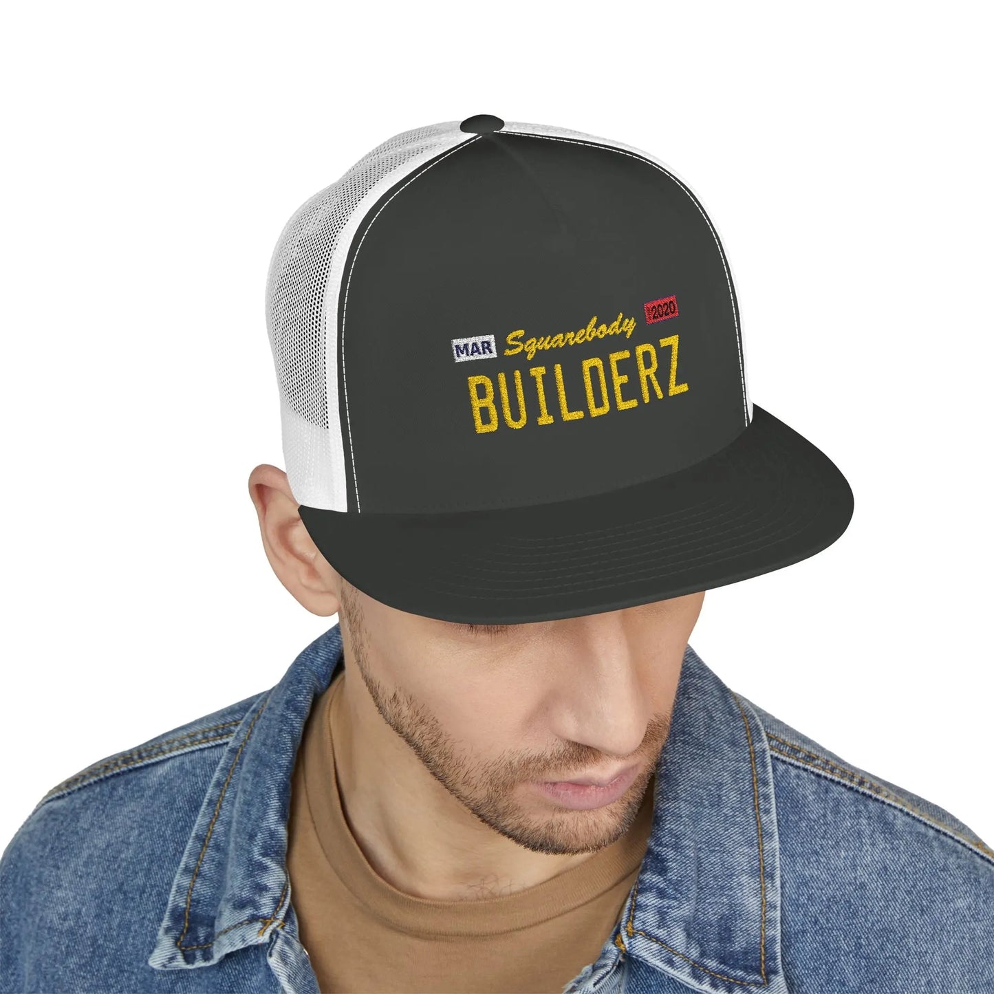 Squarebody Builderz Embroidered Trucker Cap Printify