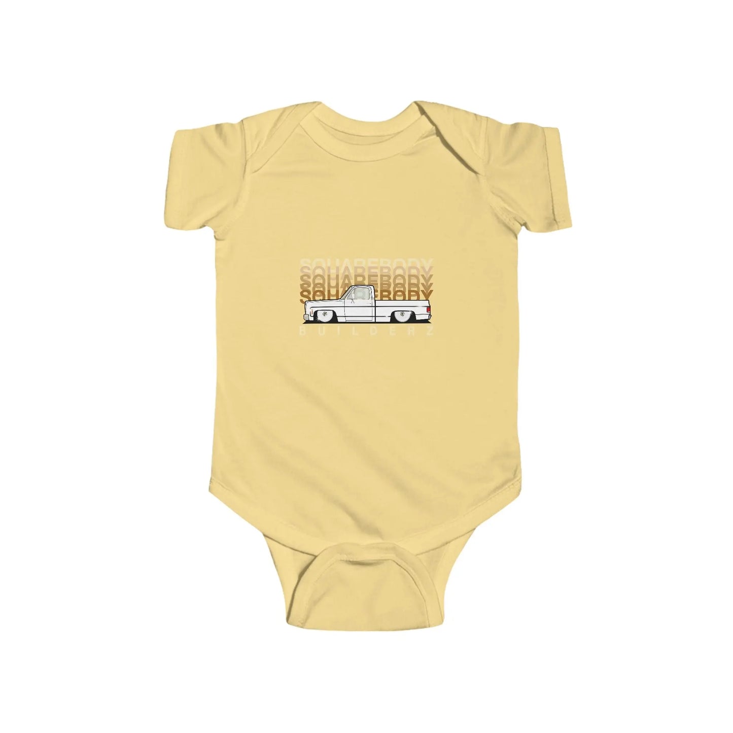 Squarebody Builderz Faded Series Baby Bodysuit, Vintage Infant Outfit, Cute Baby Clothes, Unisex Baby Apparel, Gift for New Parents, Baby Shower Gift Printify