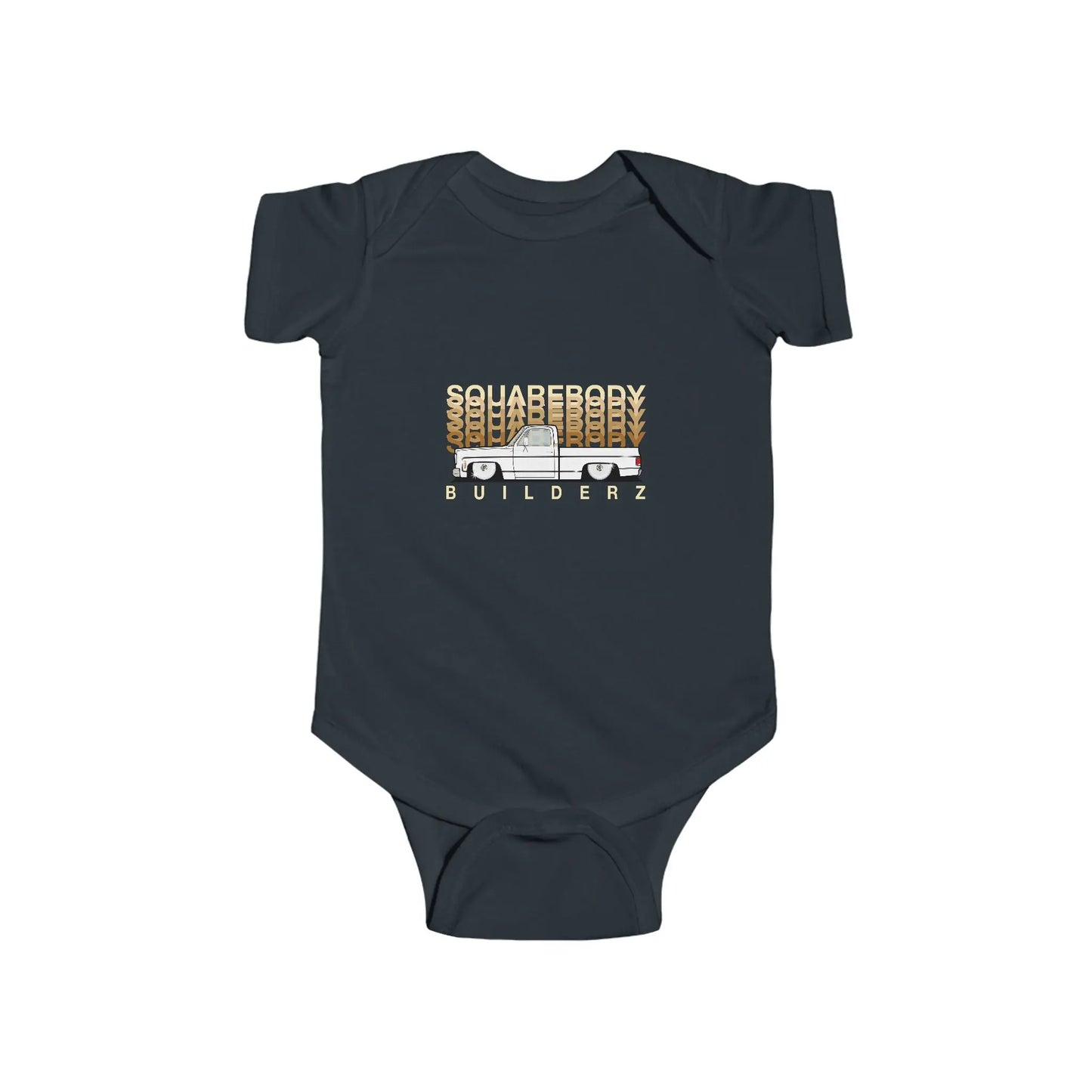 Squarebody Builderz Faded Series Baby Bodysuit, Vintage Infant Outfit, Cute Baby Clothes, Unisex Baby Apparel, Gift for New Parents, Baby Shower Gift Printify