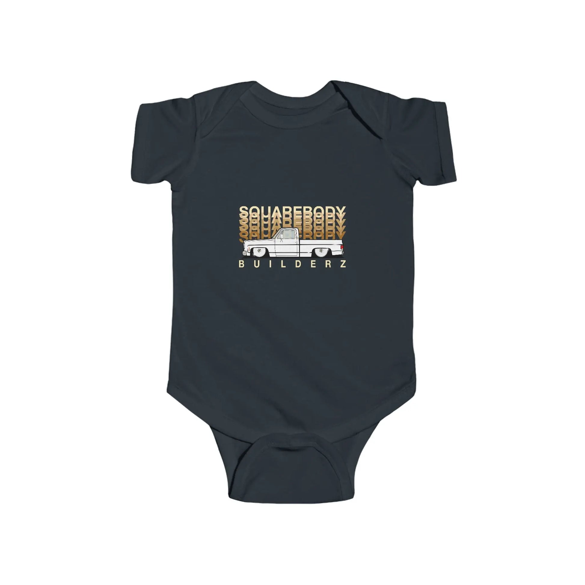 Squarebody Builderz Faded Series Baby Bodysuit, Vintage Infant Outfit, Cute Baby Clothes, Unisex Baby Apparel, Gift for New Parents, Baby Shower Gift Printify