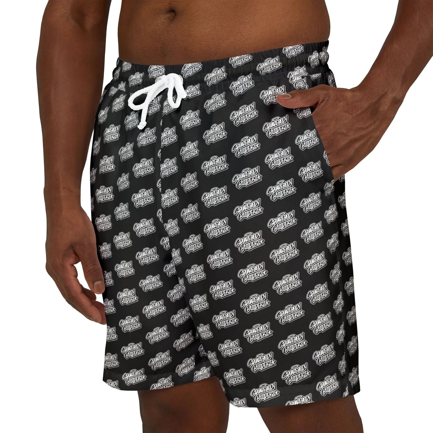 Squarebody Builderz LOGO Swim Trunks Printify