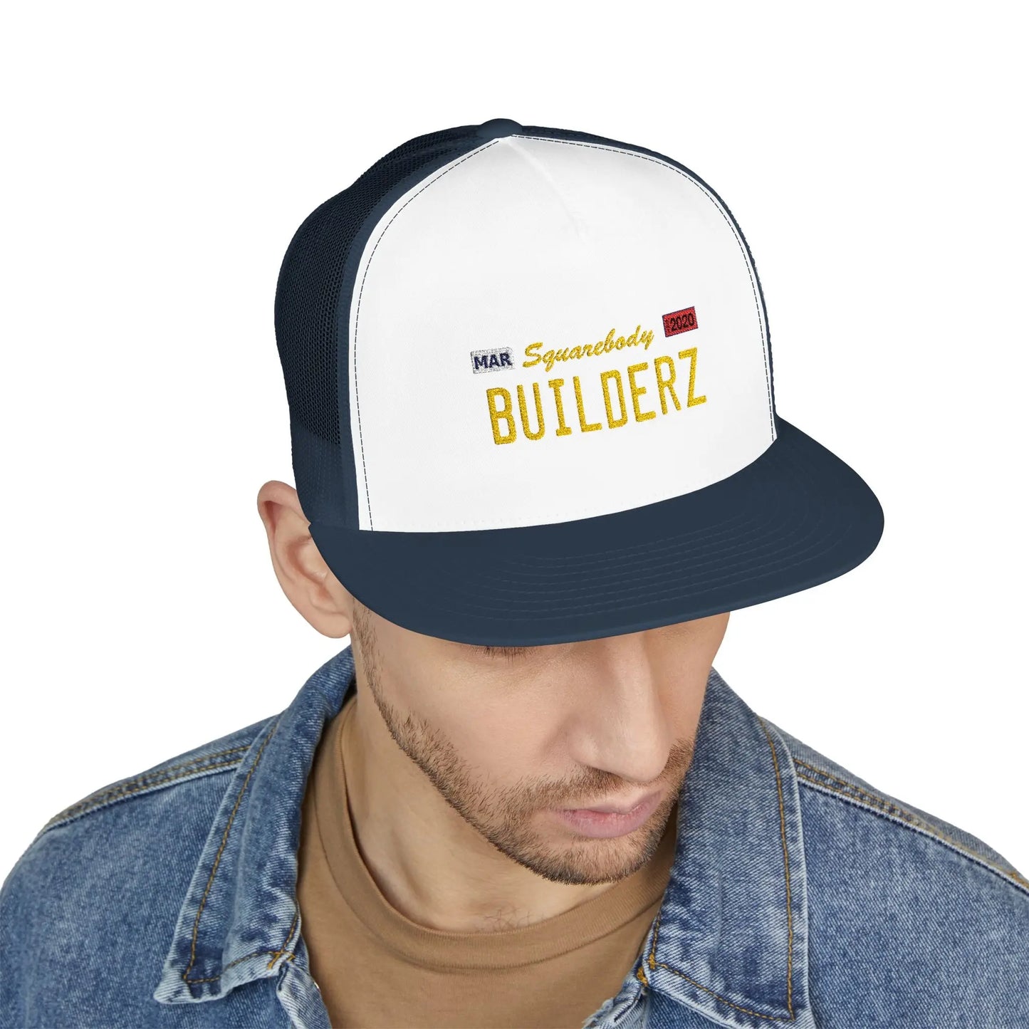 Squarebody Builderz License Plate Embroidery hat Printify
