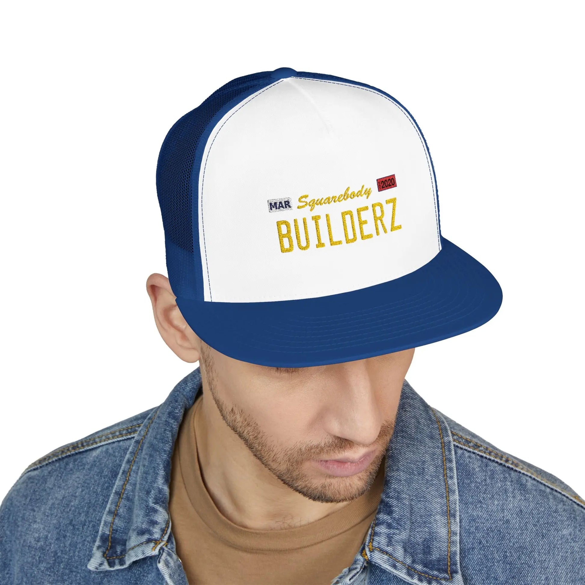 Squarebody Builderz License Plate Embroidery hat Printify