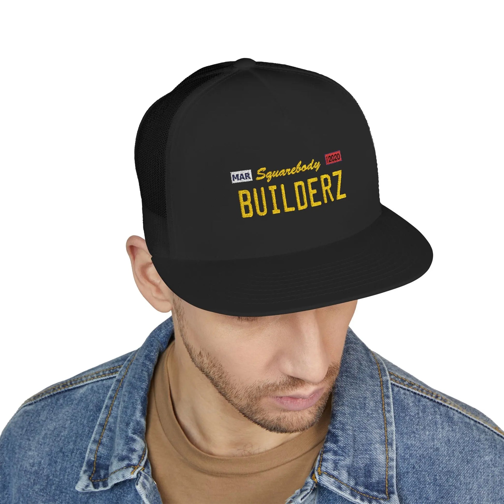 Squarebody Builderz License Plate Embroidery hat Printify