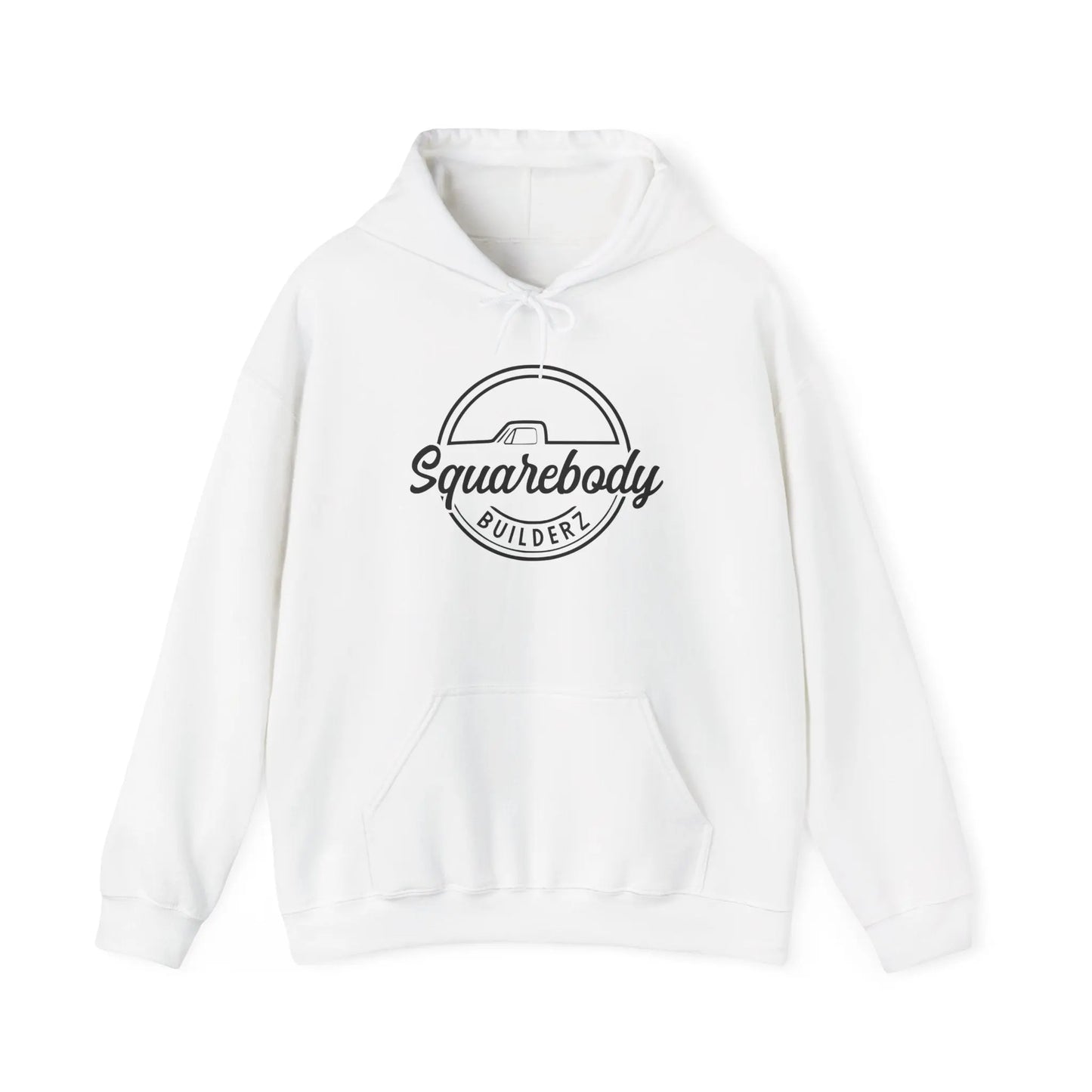 Squarebody Builderz Round Circle Design hooded sweater Printify