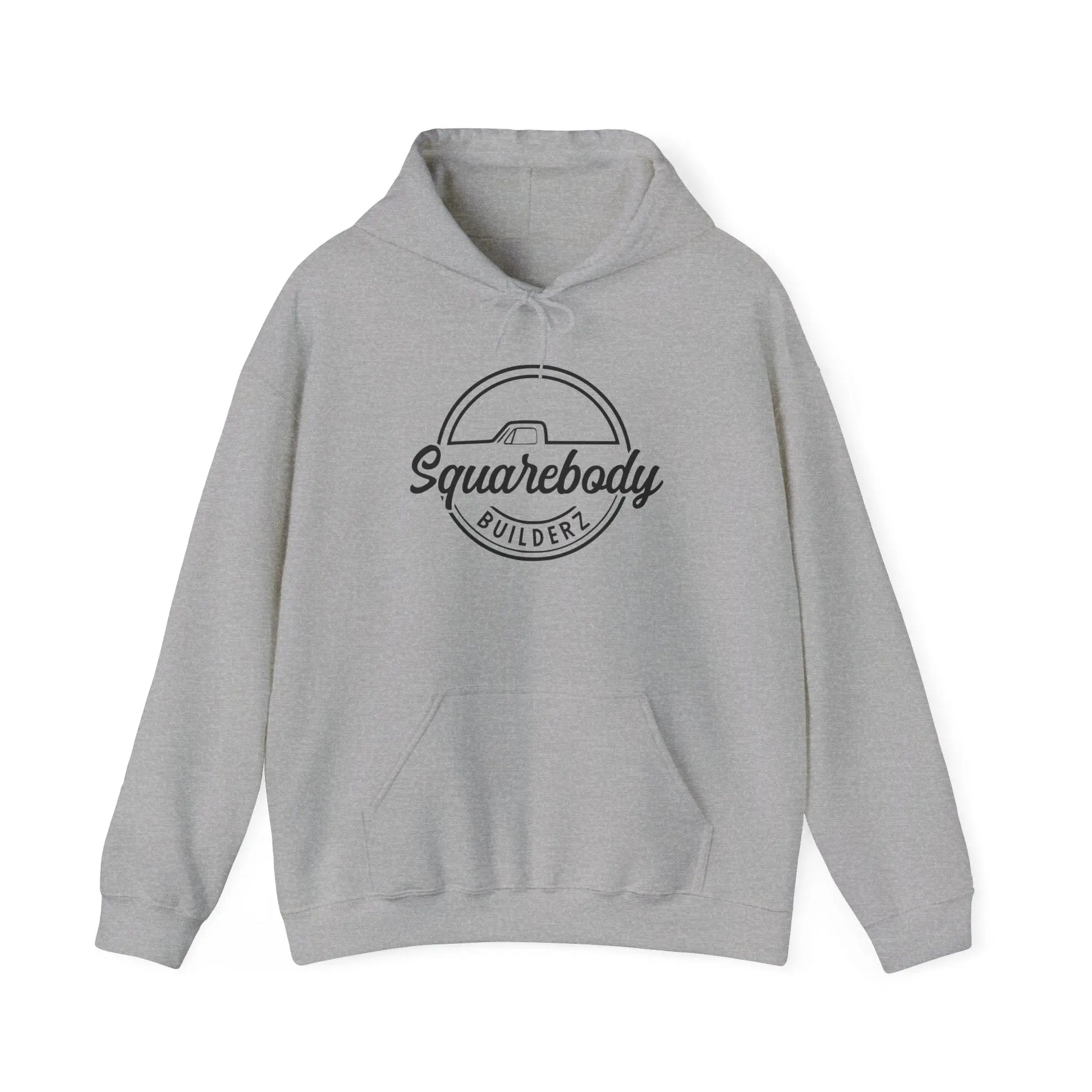 Squarebody Builderz Round Circle Design hooded sweater Printify