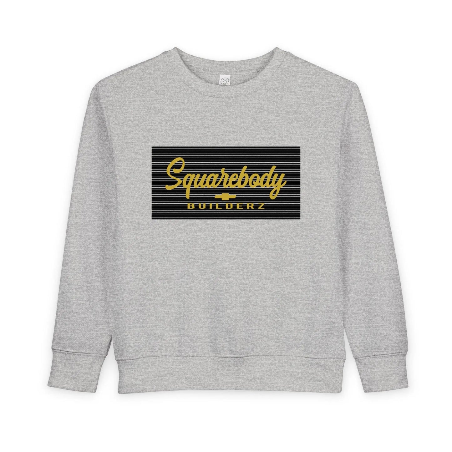 Squarebody Builderz Toddler Sweatshirt, Kids Casual Wear, Children's Gift, Cute Toddler Apparel, Unisex Kids Fashion Printify