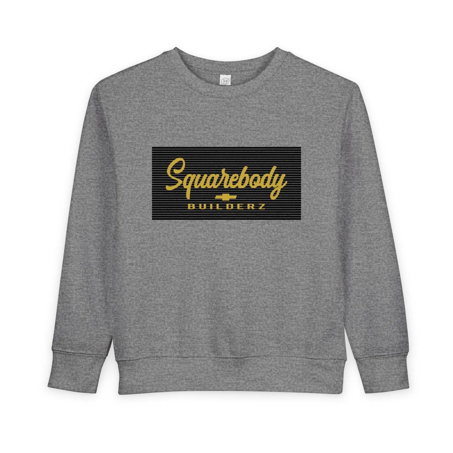 Squarebody Builderz Toddler Sweatshirt, Kids Casual Wear, Children's Gift, Cute Toddler Apparel, Unisex Kids Fashion Printify