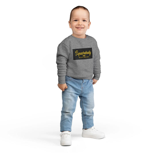 Squarebody Builderz Toddler Sweatshirt, Kids Casual Wear, Children's Gift, Cute Toddler Apparel, Unisex Kids Fashion Printify